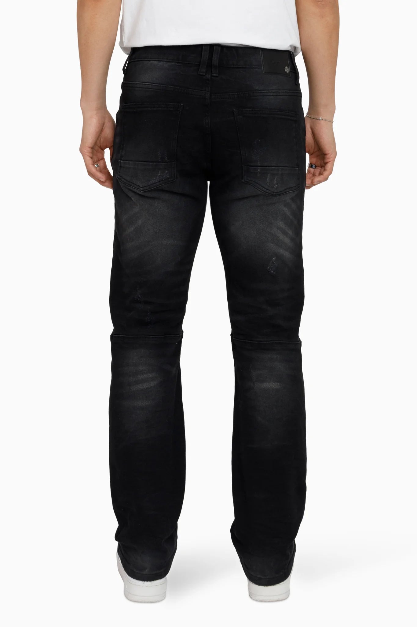 Men's Smoke Rise Heavy Whisker Effect Jeans Tetra Black