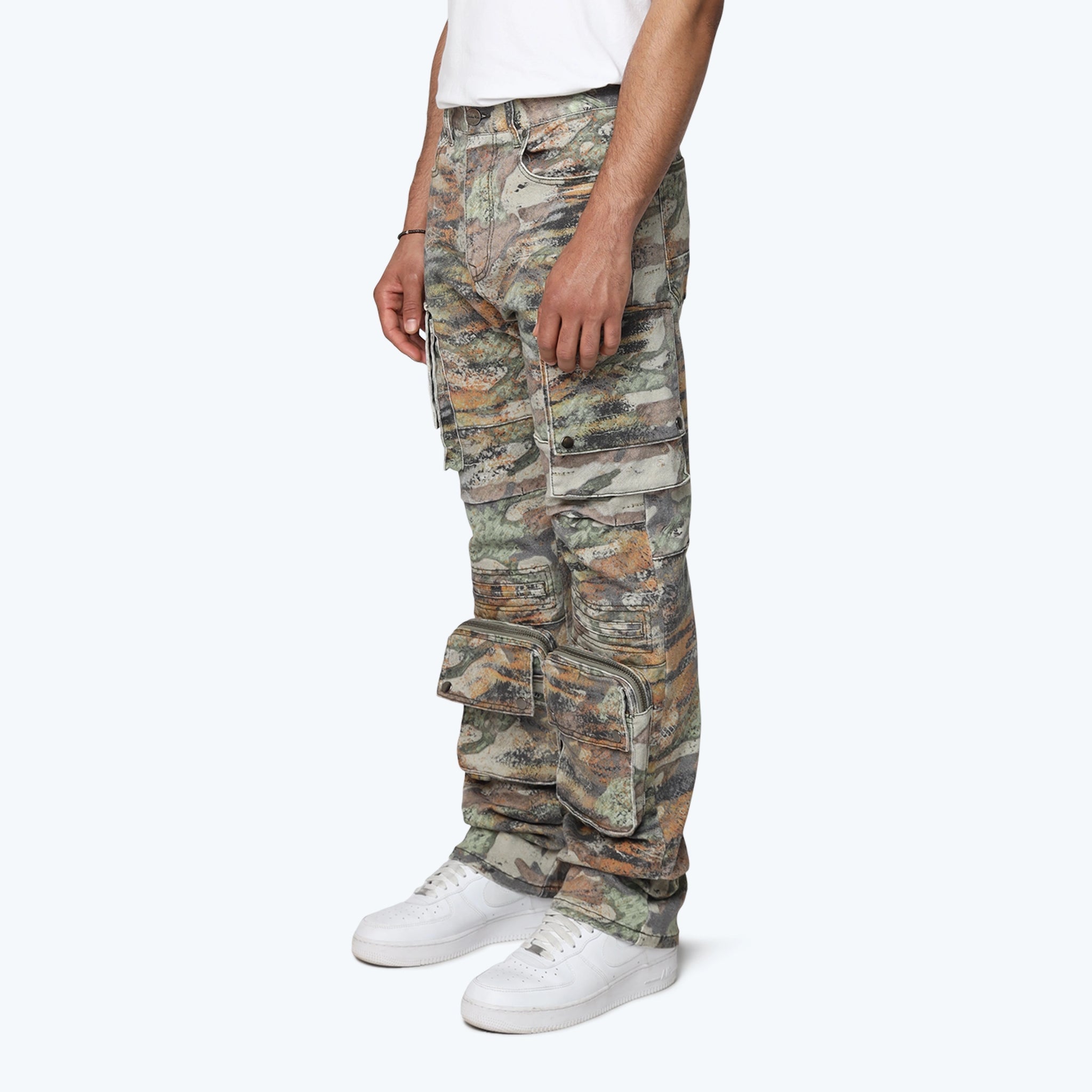 Men's Smoke Rise Long Straight Wilds Utility Twill Pants Tiger Camo
