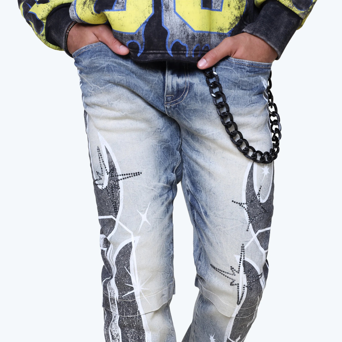 Men's Smoke Rise Long Straight Unbreakable Jeans Hazel Blue