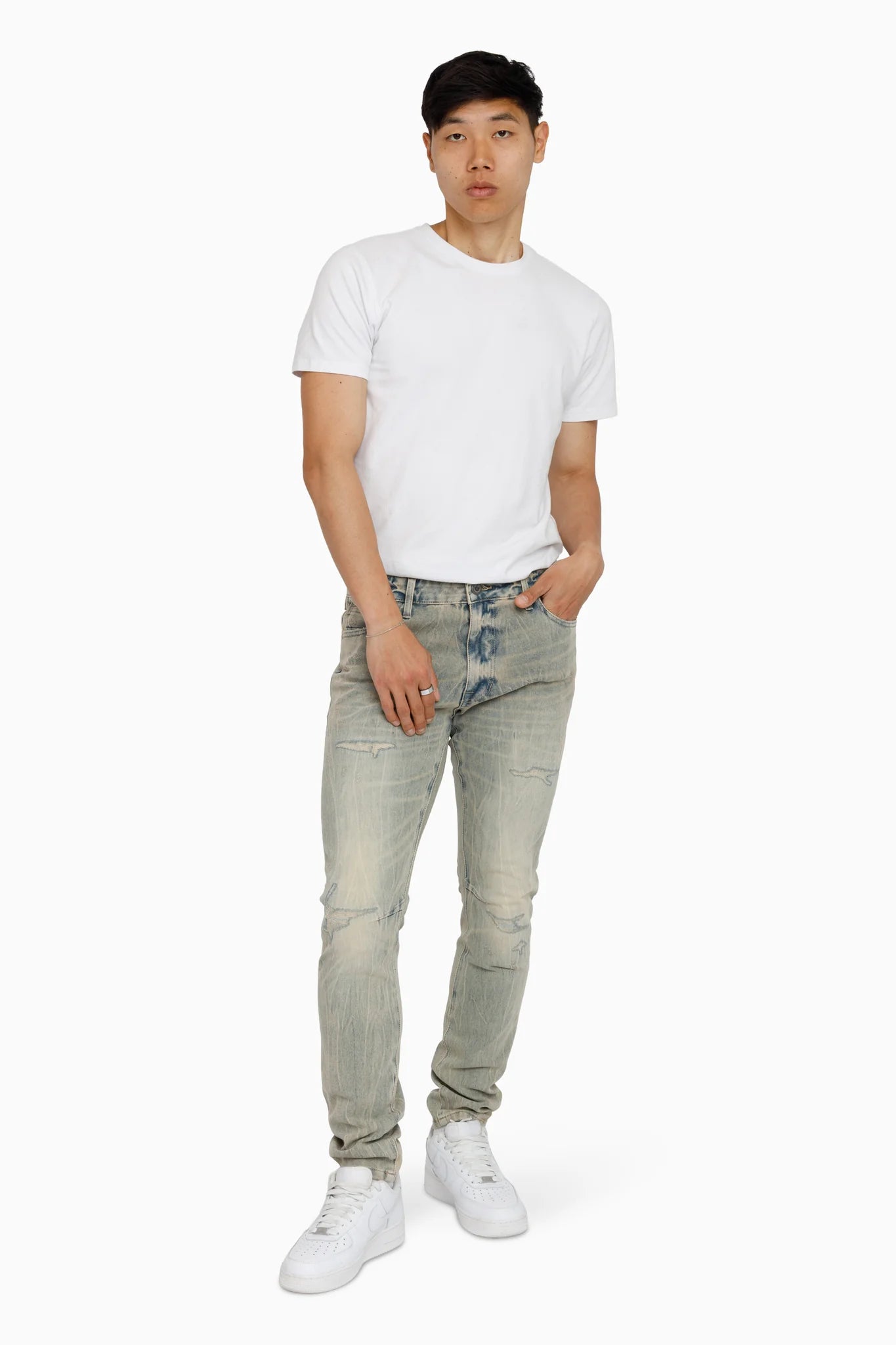 Men's Smoke Rise Vintage Washed Jeans Eden Blue
