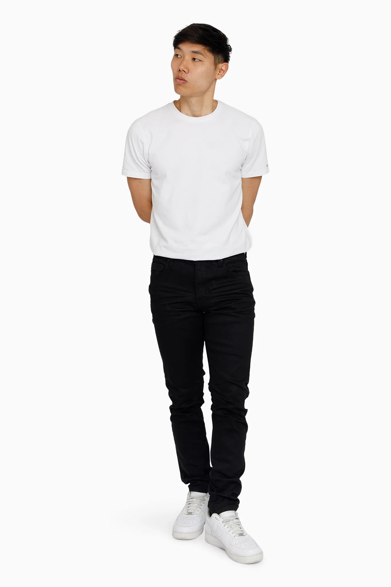Men's Smoke Rise Essential Dry Effect Washed Jeans Jet Black
