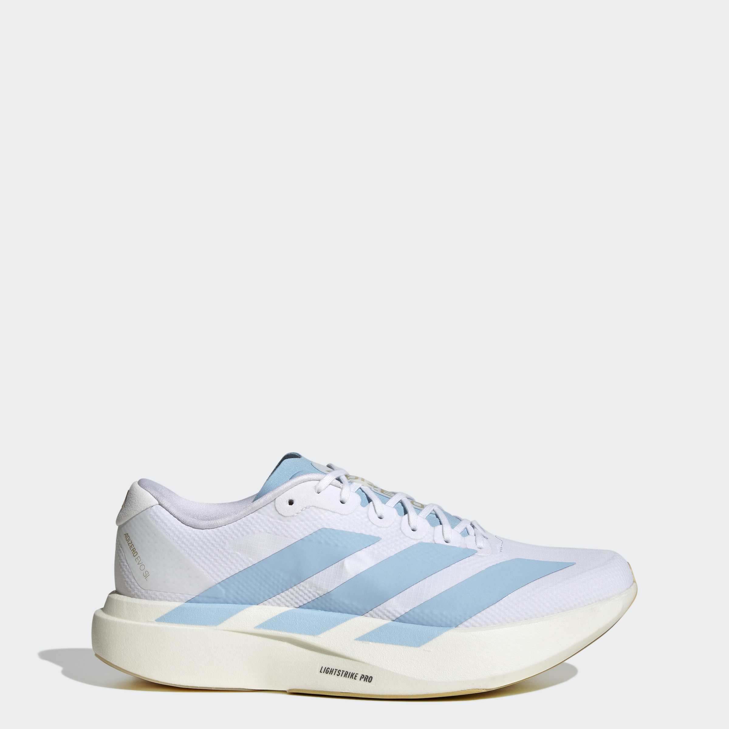 Men's adidas Running Adizero Evo SL Woven Shoes Cloud White / Clear Blue