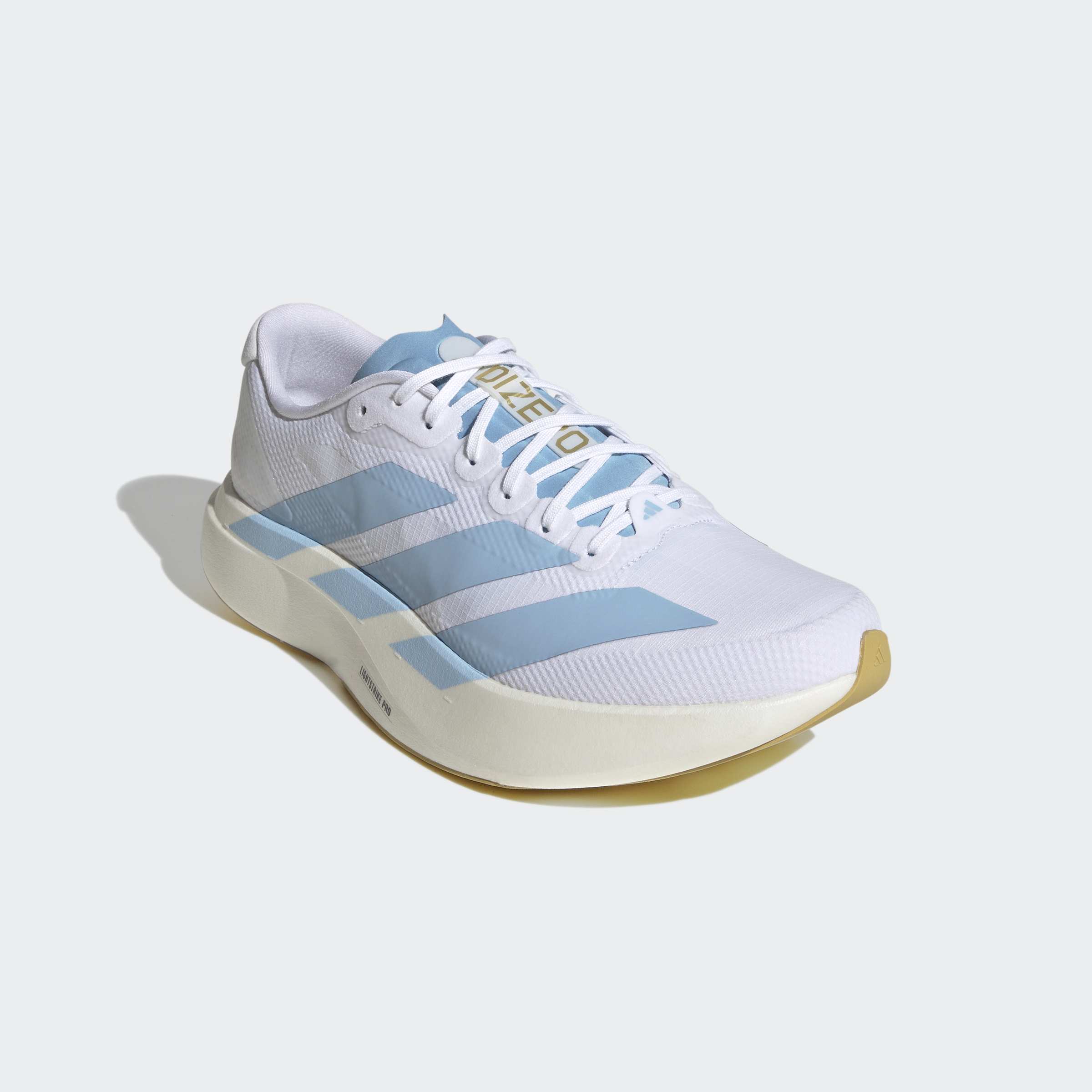 Men's adidas Running Adizero Evo SL Woven Shoes Cloud White / Clear Blue