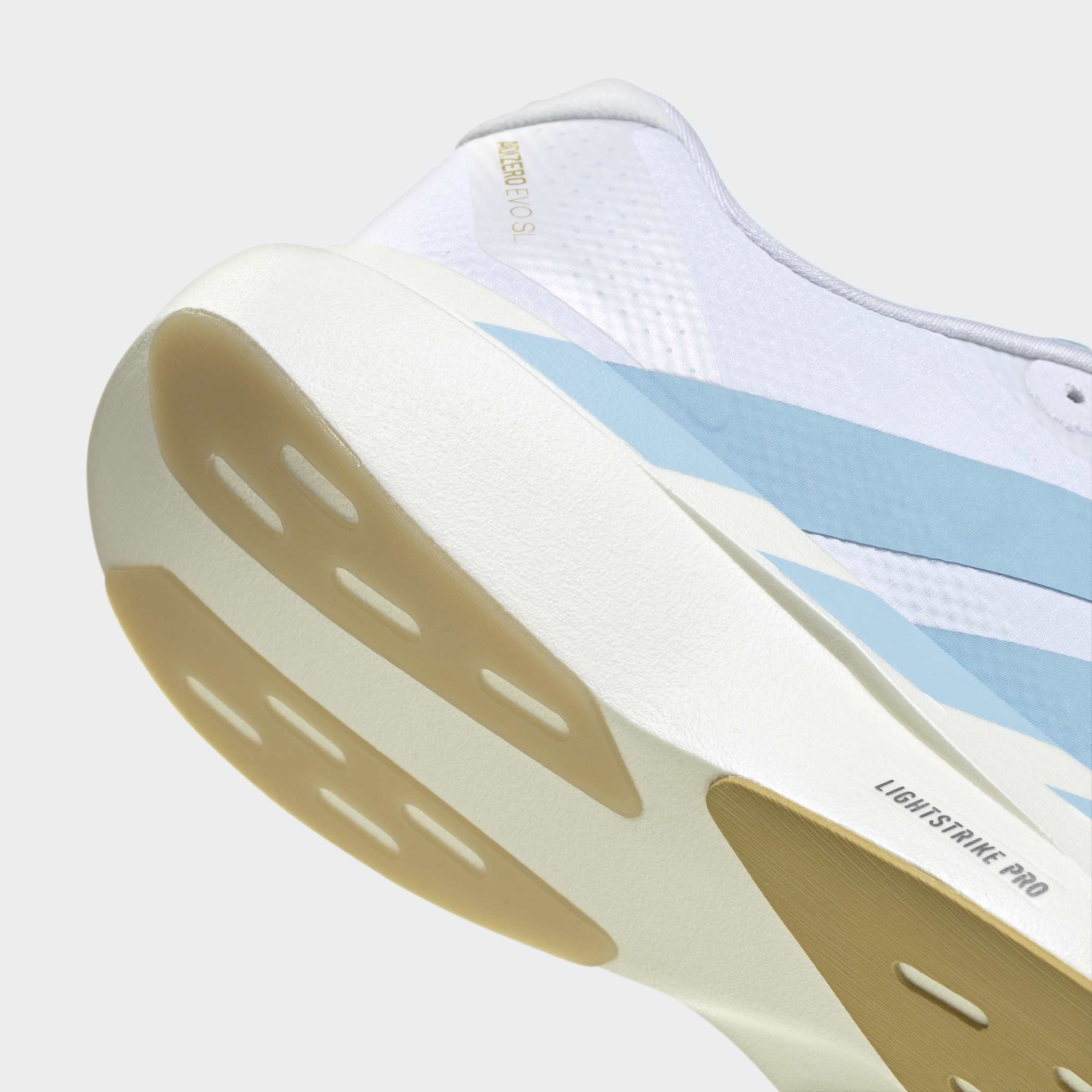 Men's adidas Running Adizero Evo SL Woven Shoes Cloud White / Clear Blue