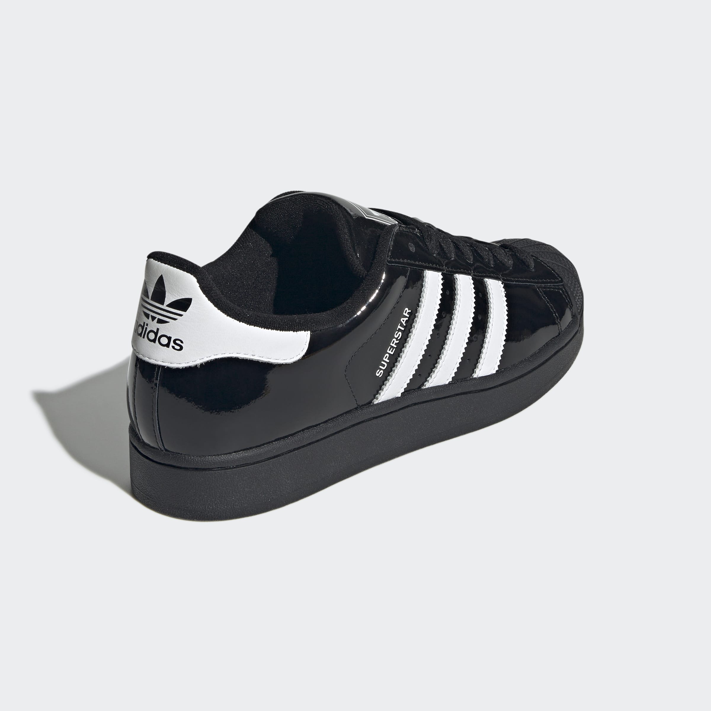 Men's adidas Originals Superstar II Shoes Patent Leather Black
