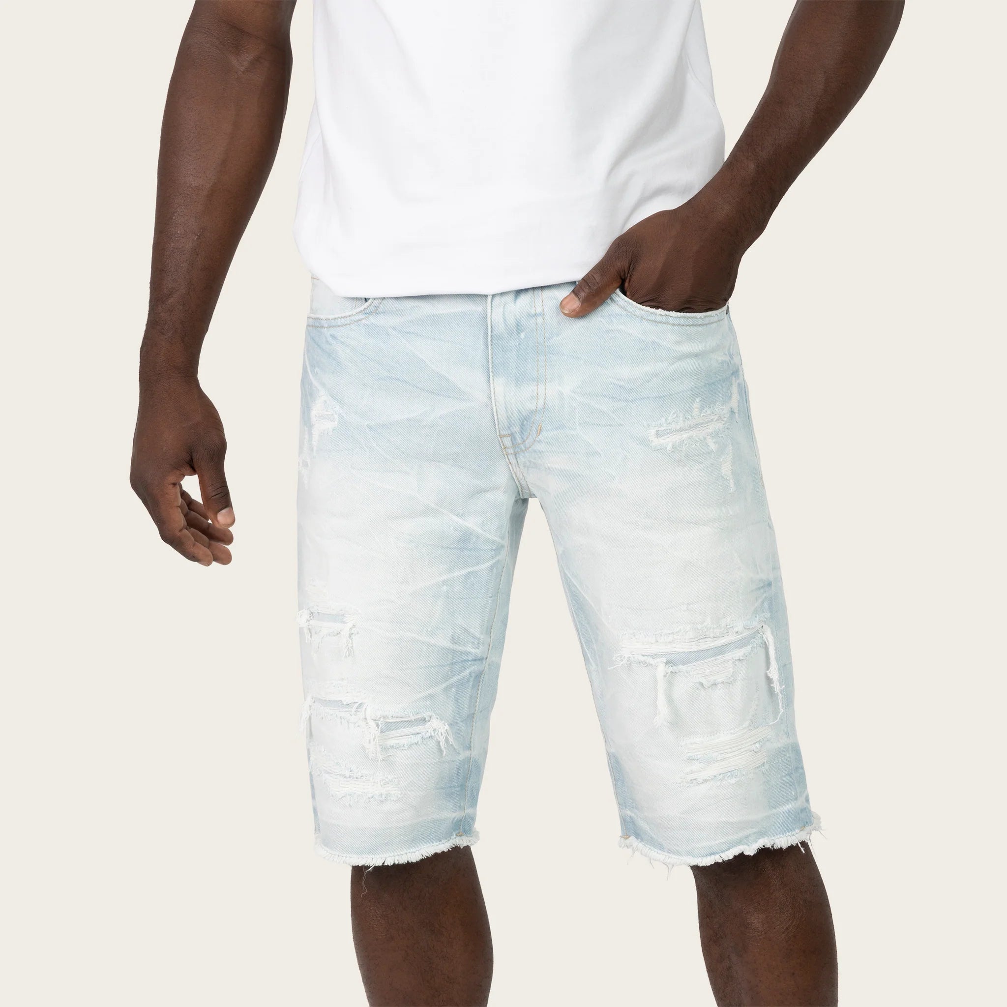 Men's Smoke Rise 12" Slim Essential Jean Shorts Peyton Blue