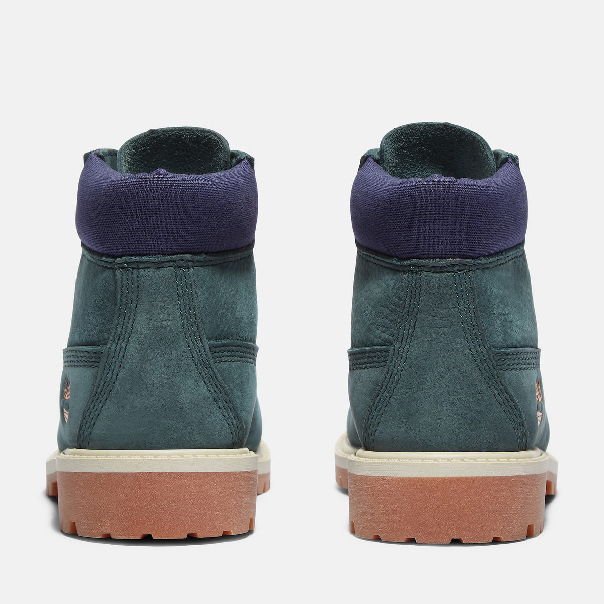 Big Kids Timberland Premium 6-Inch Waterproof Boots Dark Green Nubuck