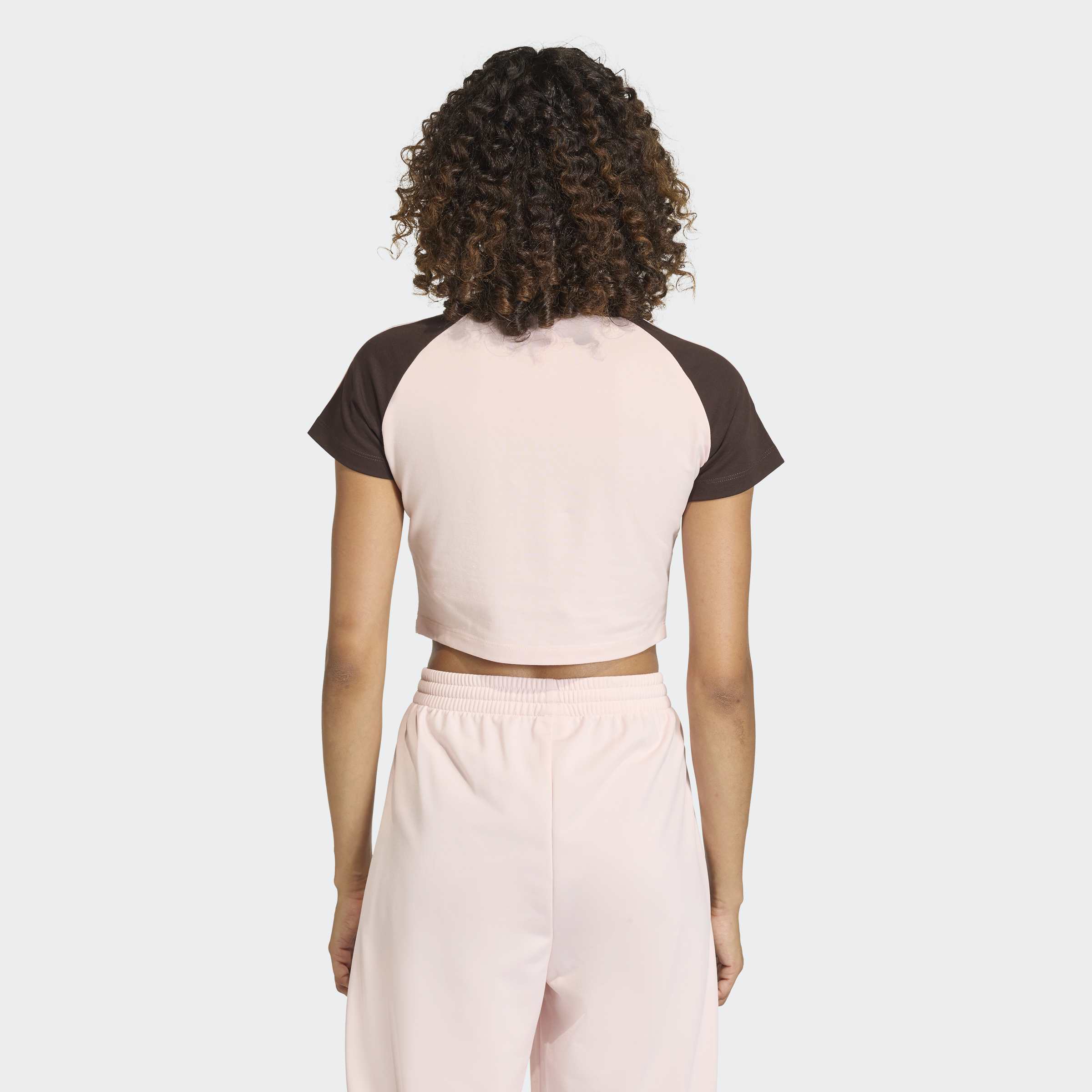 Women's adidas Originals SST Baby Tee Sandy Pink