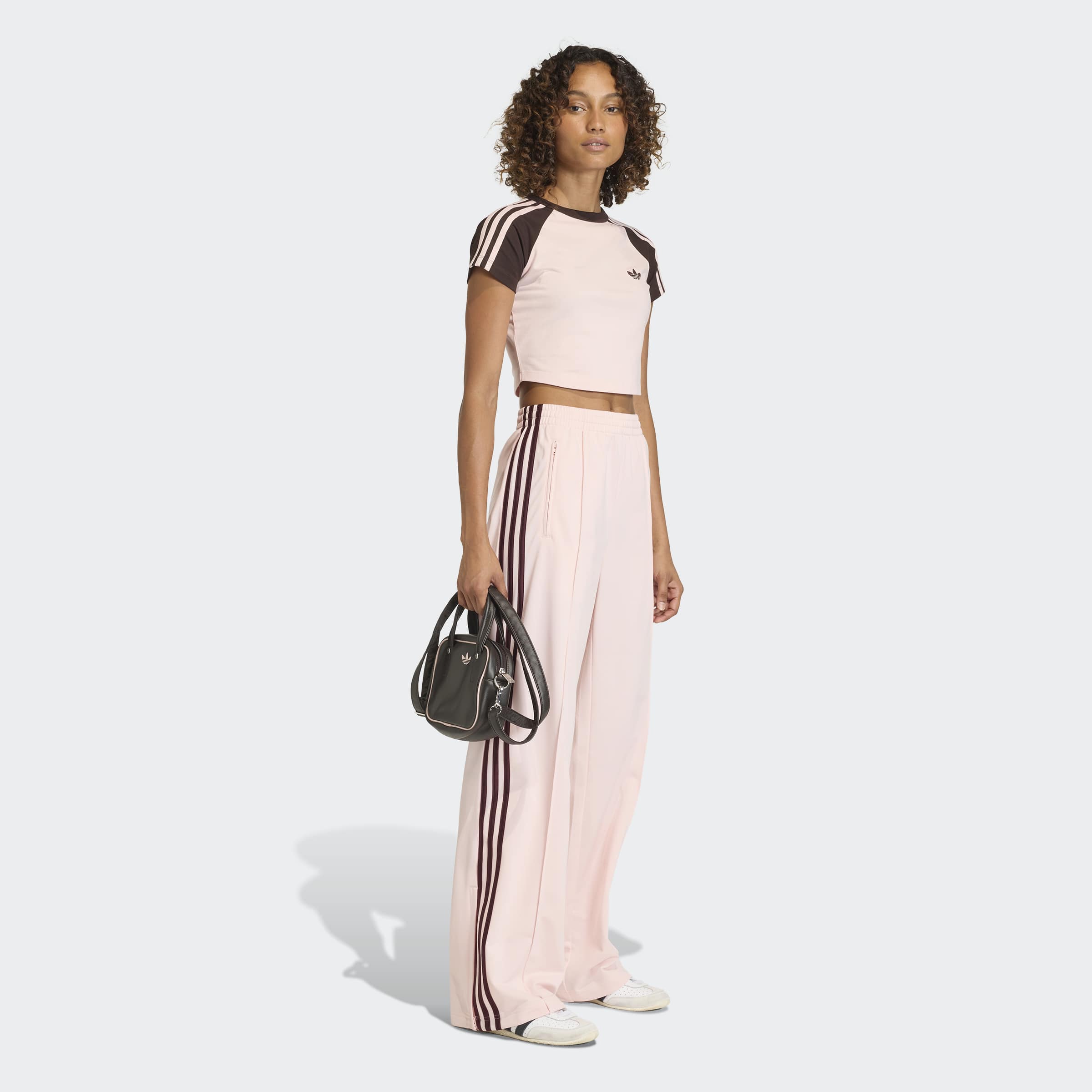 Women's adidas Originals SST Baby Tee Sandy Pink