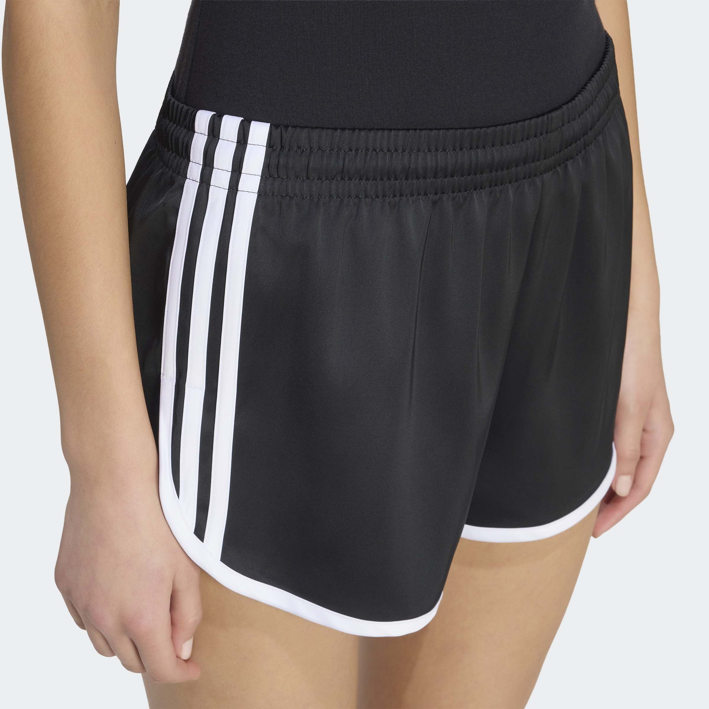 Women's adidas Originals 3-Stripes Sprinter Shorts Black