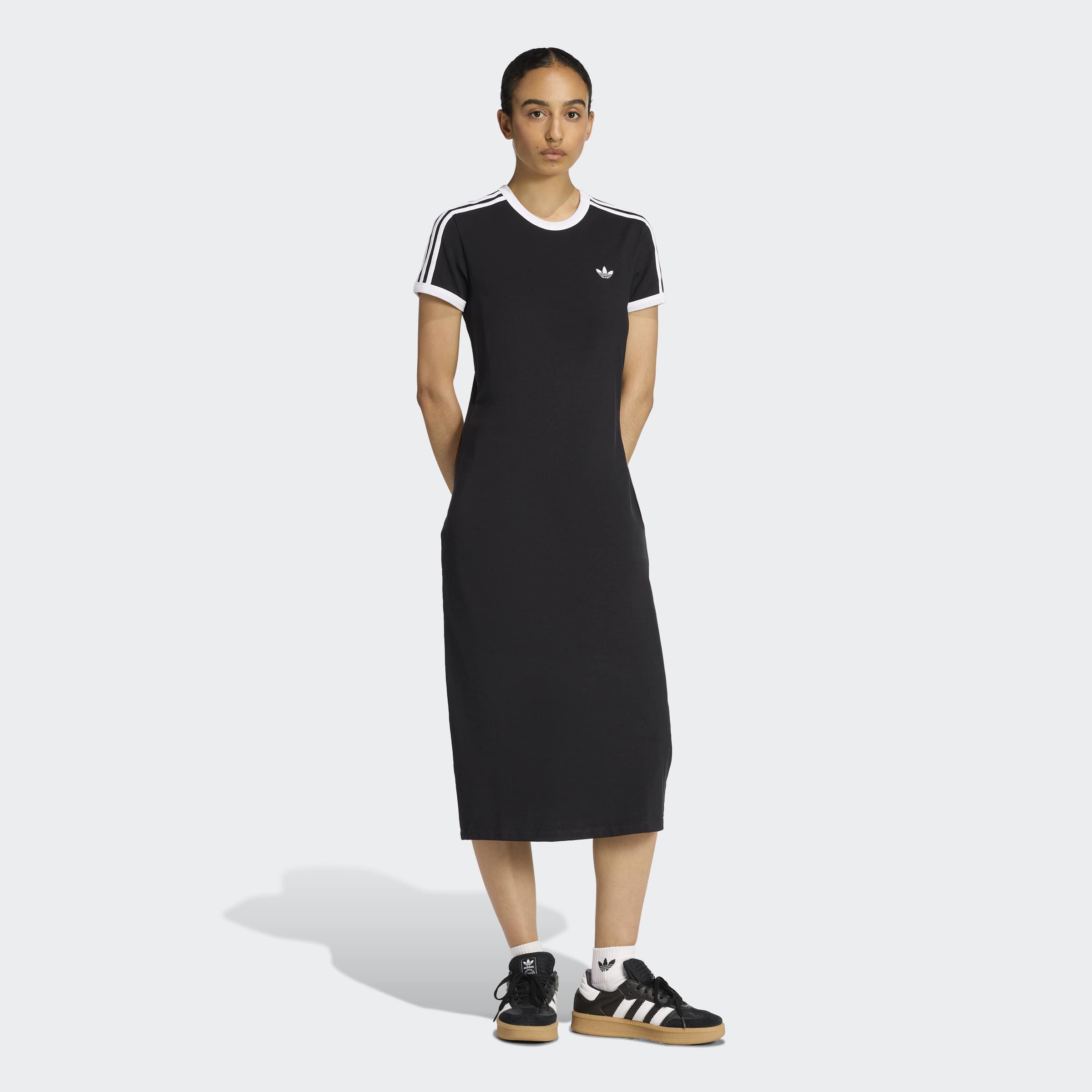 Women's adidas Originals 3-Stripes Slim Dress Black