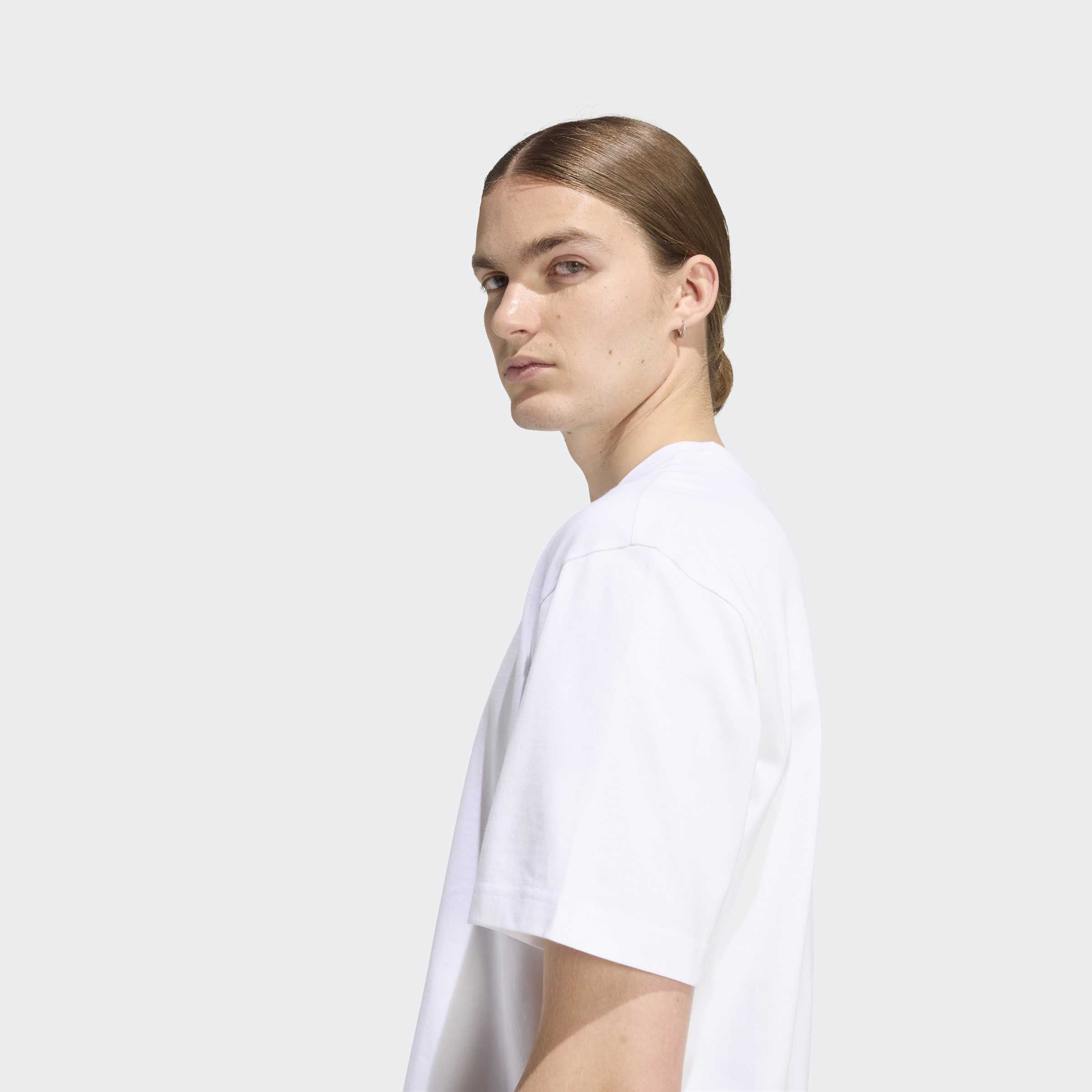 Men's adidas Originals Adicolor Trefoil Tee White