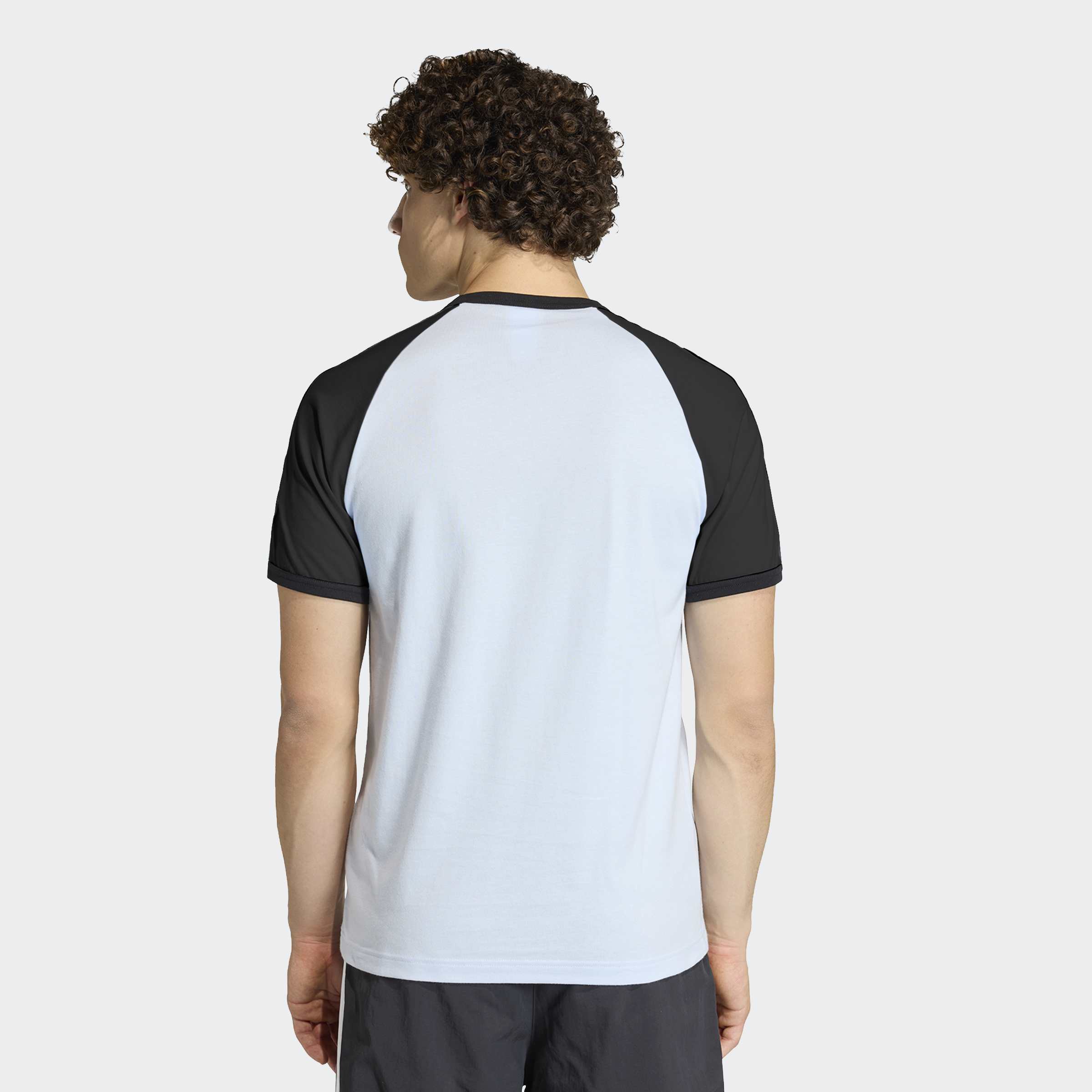 Men's adidas Originals 3-Stripes T-Shirt Crystal Sky