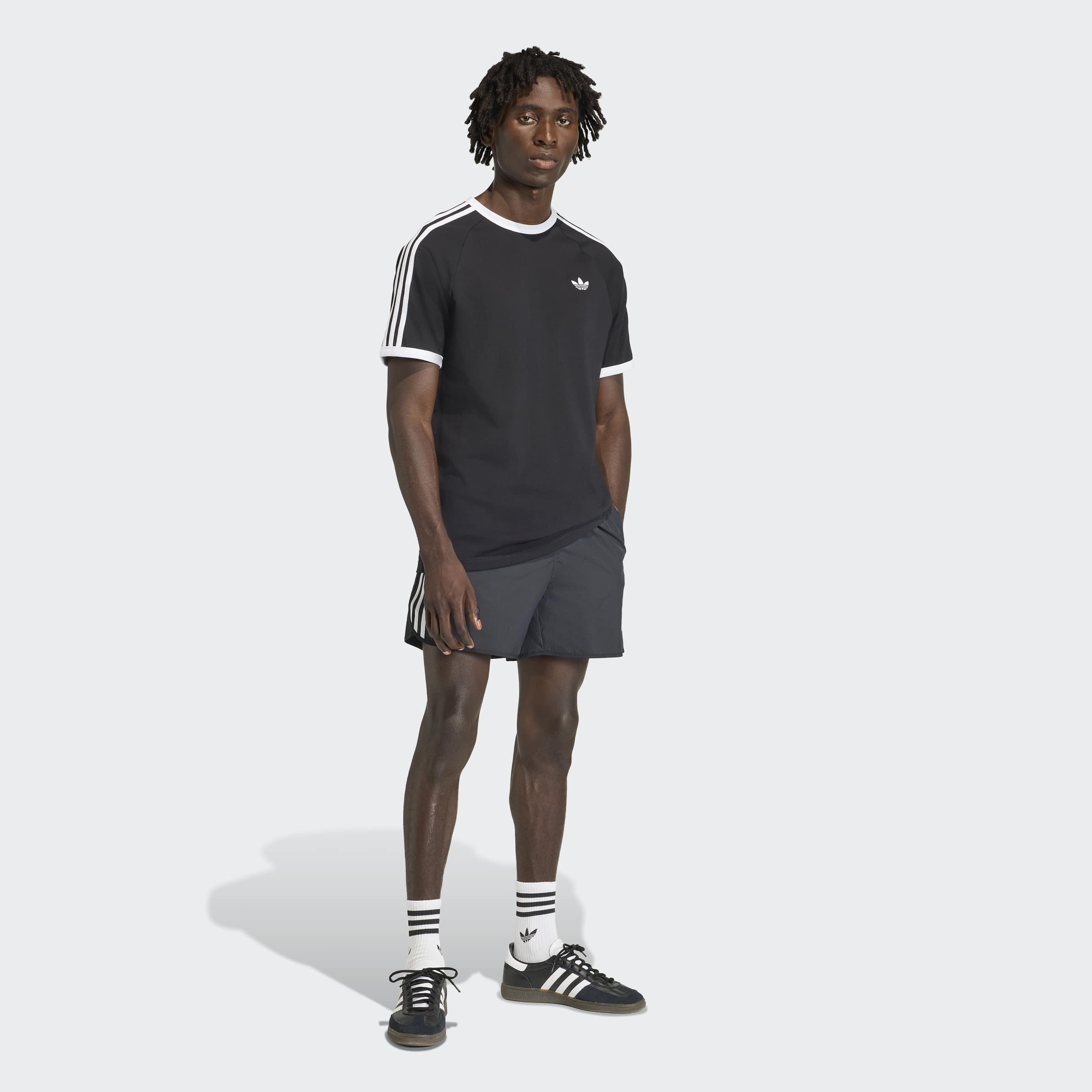 Men's adidas Originals 3-Stripes T-Shirt Black