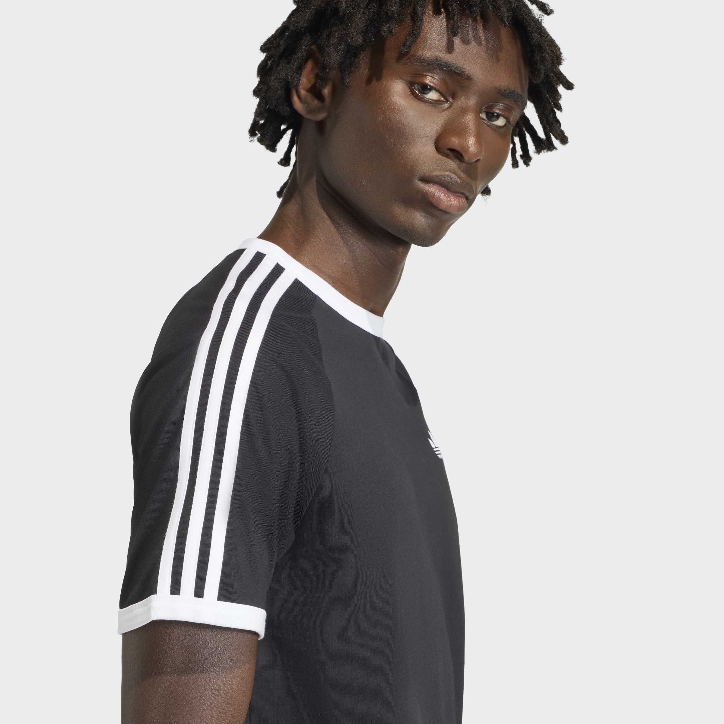 Men's adidas Originals 3-Stripes T-Shirt Black