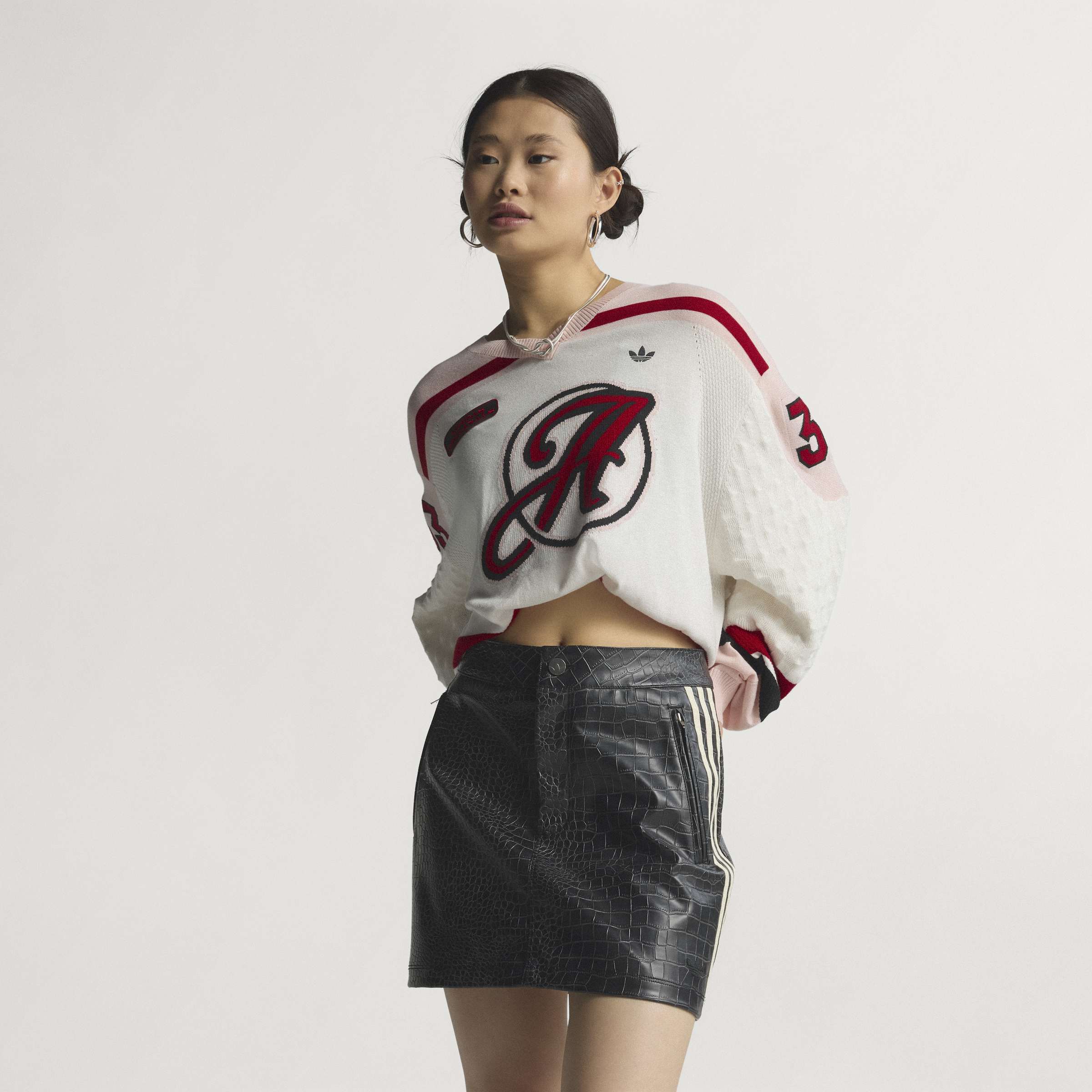 Women's adidas Originals Pleather Mini Skirt Black