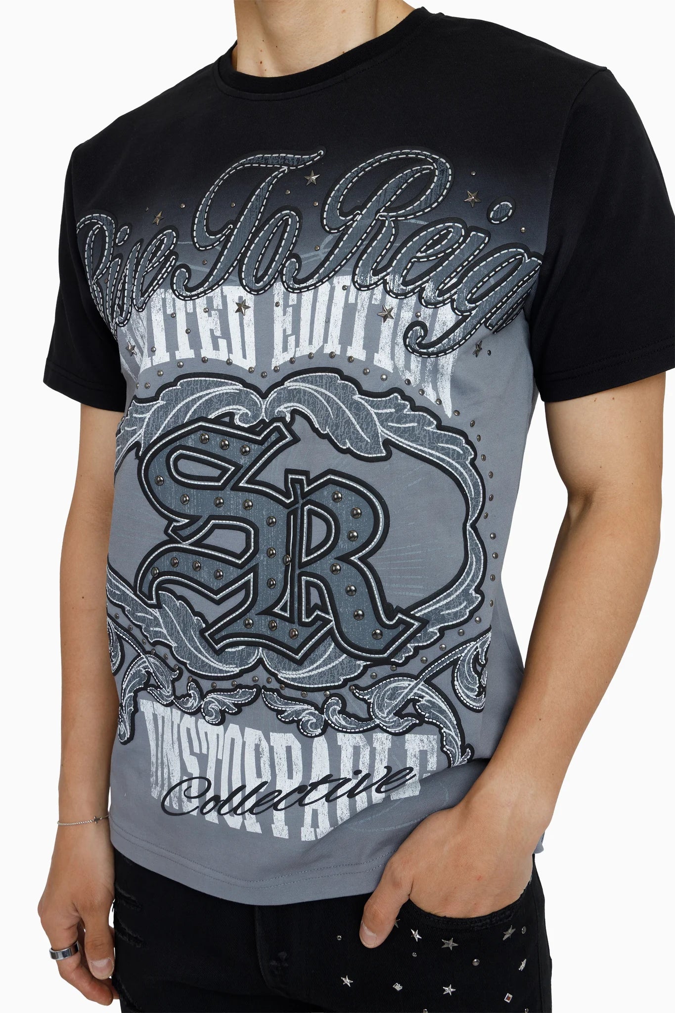 Men's Smoke Rise Rise To Reign Short Sleeve T-Shirt Black