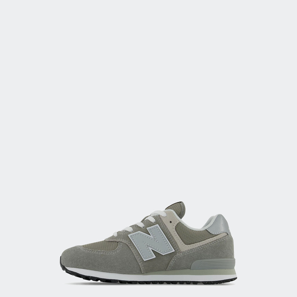 Kids New Balance 574 Core Shoes Grey with White