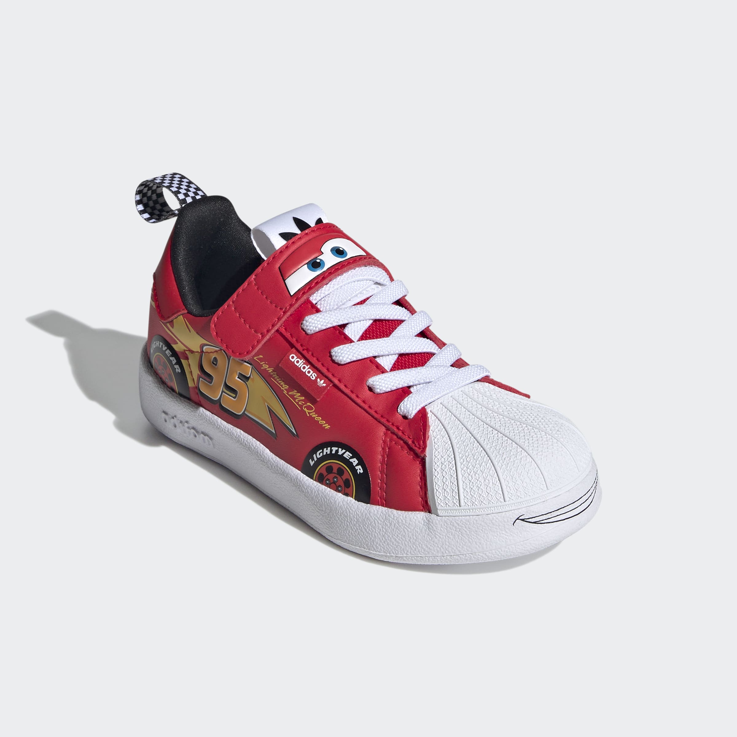 Little Kids adidas Originals Pixar Cars Adifom Superstar 360 Shoes Pure Ruby