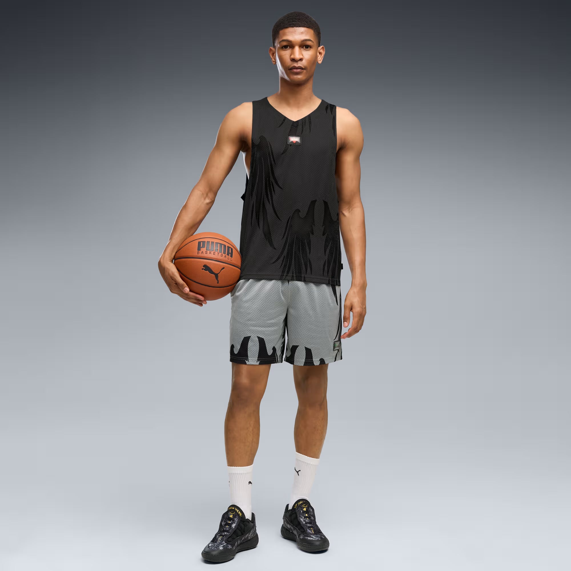 Men's PUMA MB.05 Lo Team Shoes Moody Gray