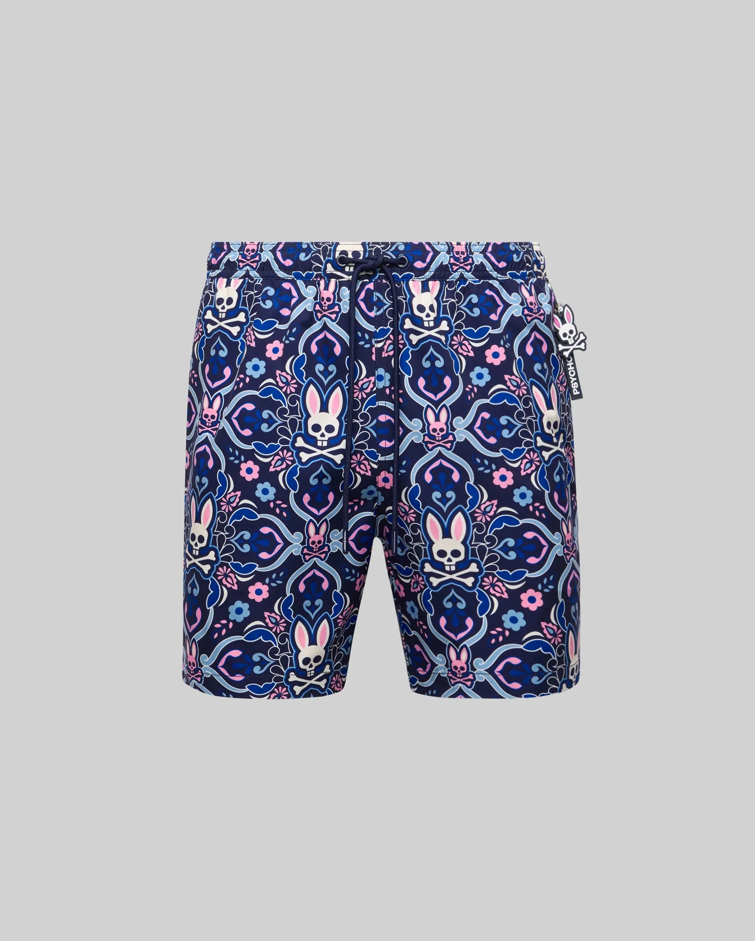 Men's Psycho Bunny Luke Swim Trunk Evening Blue