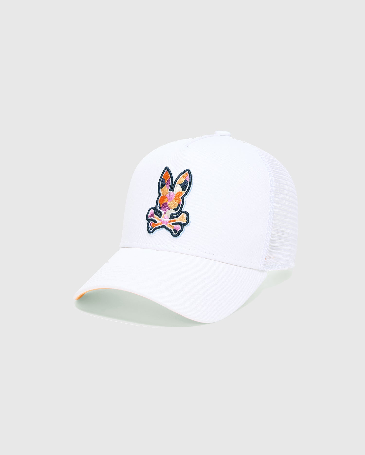 Men's Psycho Bunny Ethan Trucker Cap White