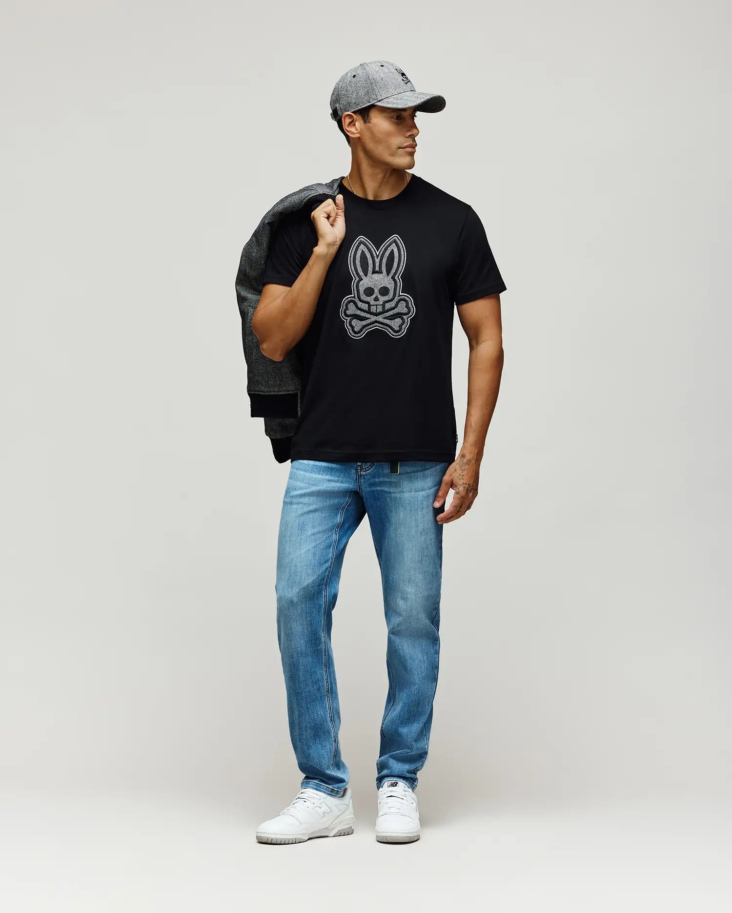 Men's Psycho Bunny Marlo Graphic Tee Black