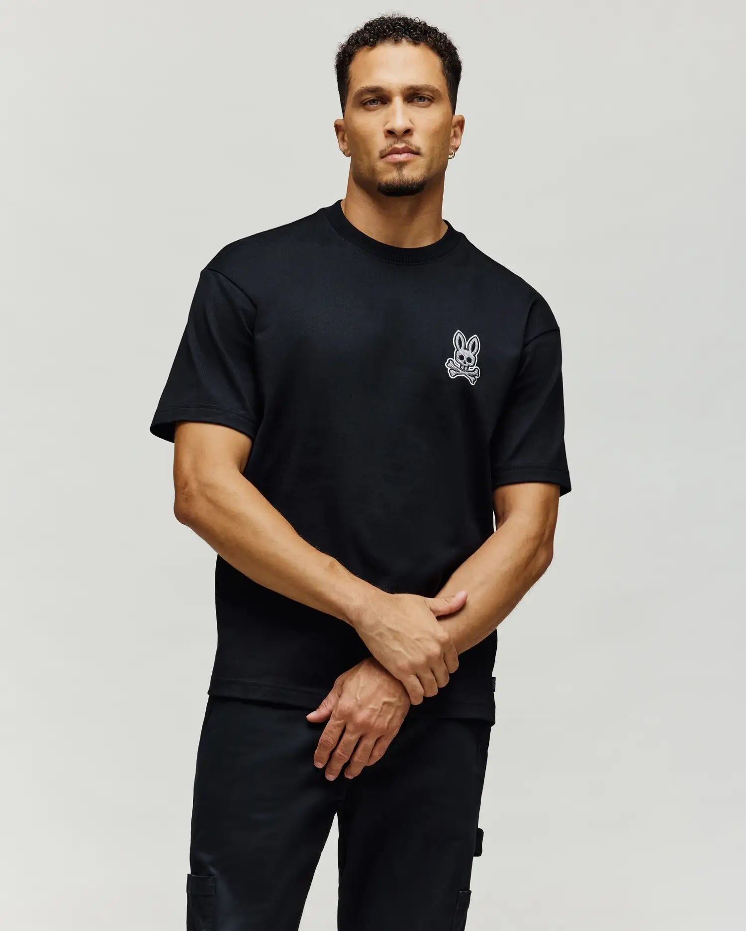 Men's Psycho Bunny Marlo Oversized Tee Black