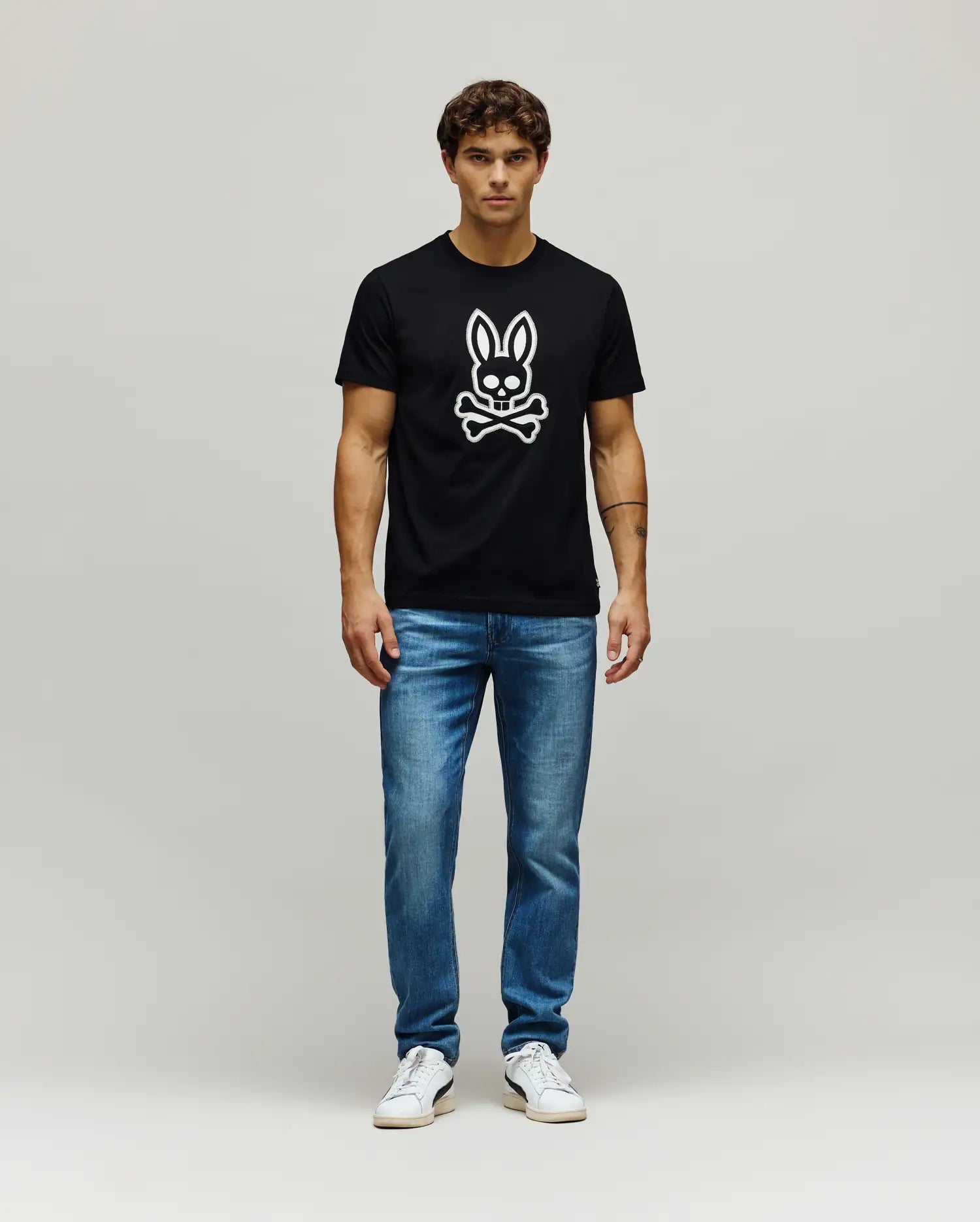 Men's Psycho Bunny Gage Graphic Tee Black
