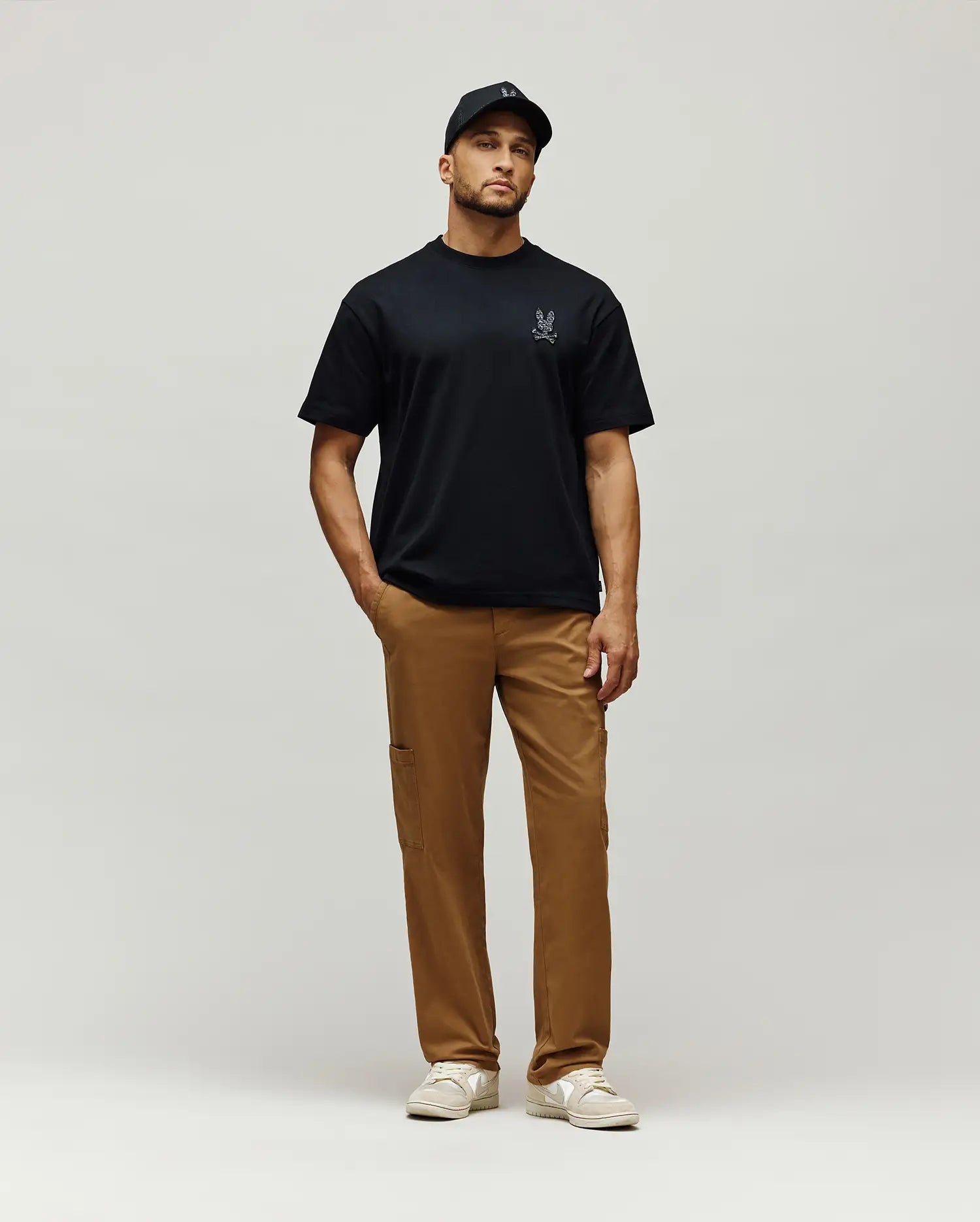 Men's Psycho Bunny Gabin Oversized Fit Tee Black