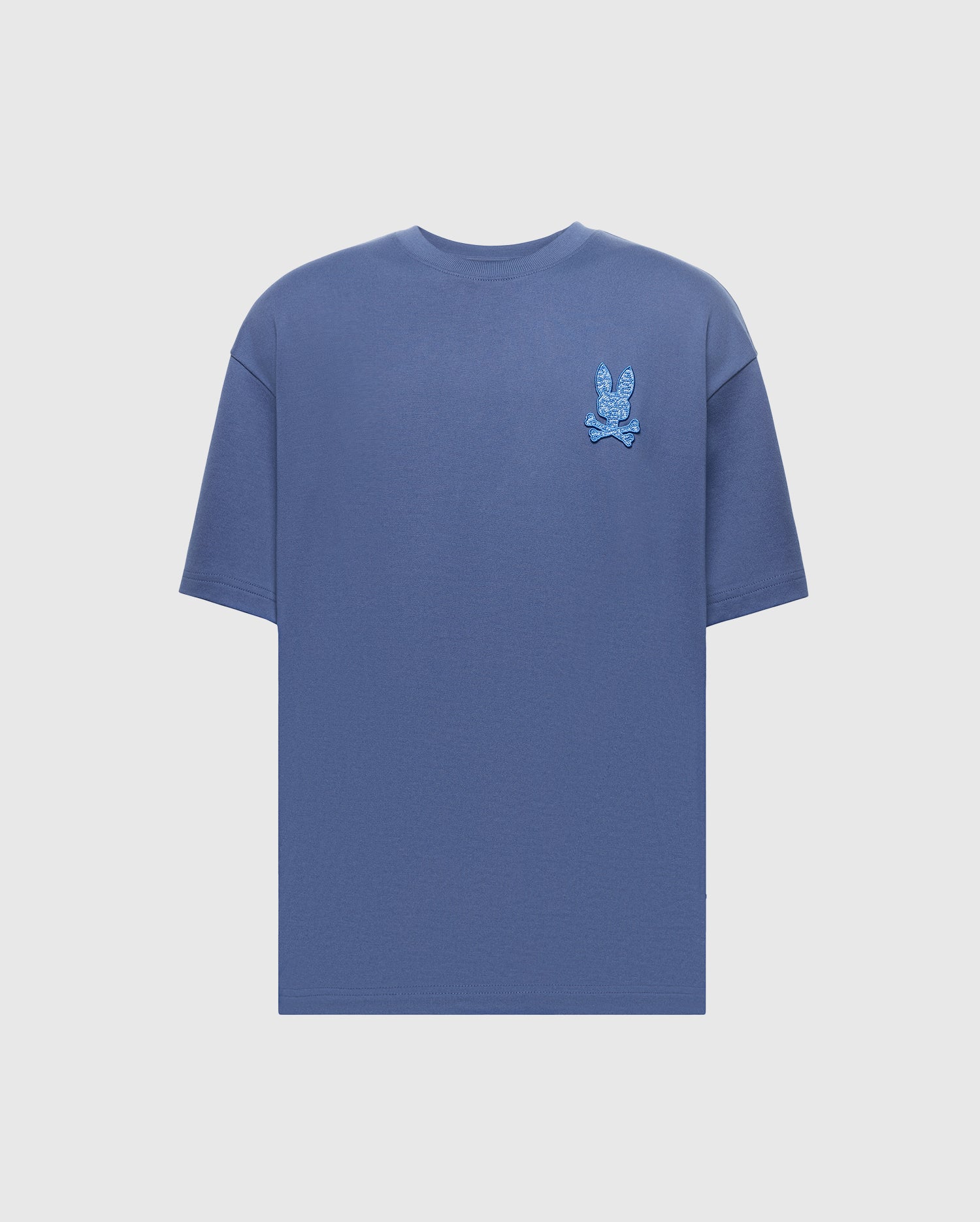 Men's Psycho Bunny Gabin Oversized Fit Tee Gray Blue