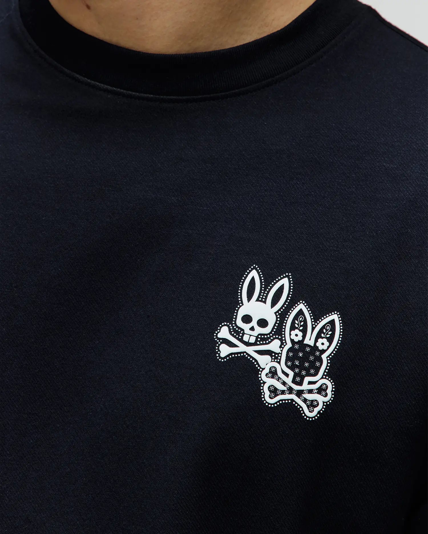 Men's Psycho Bunny Luke Back Graphic Tee Black
