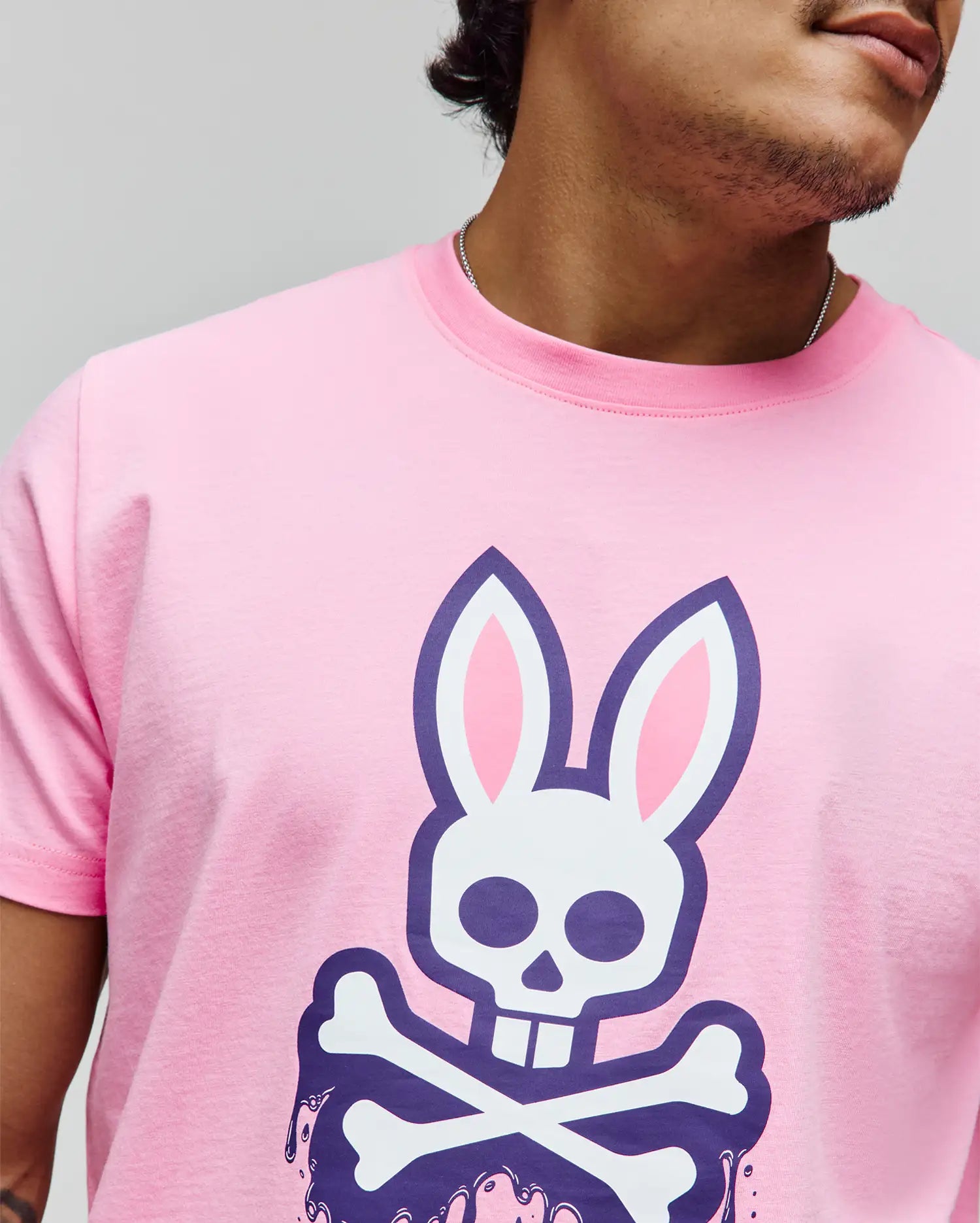 Men's Psycho Bunny Carl Graphic Tee Begonia Pink