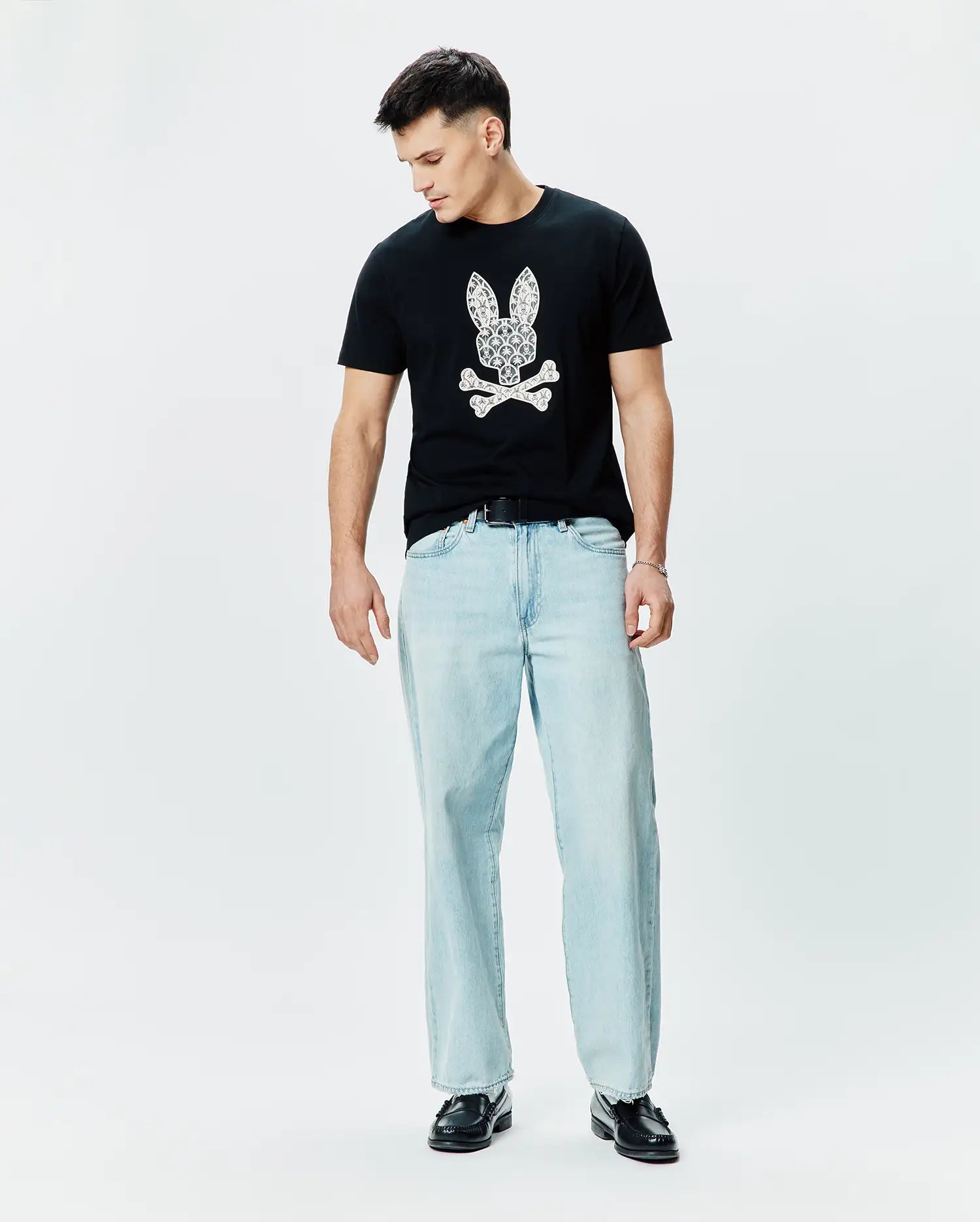 Men's Psycho Bunny Brad Graphic Tee Black