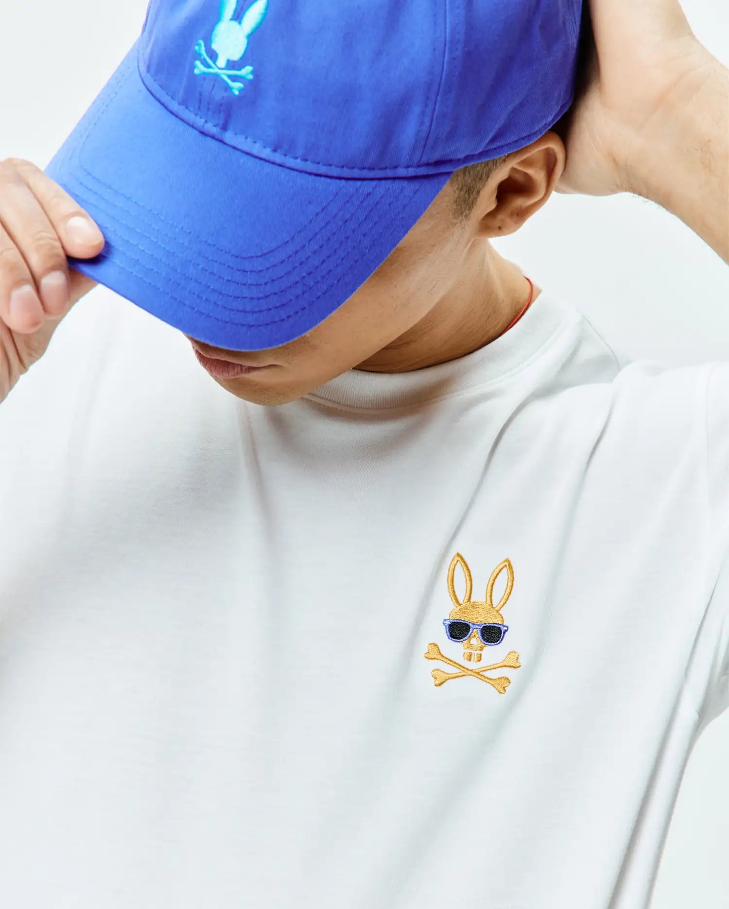 Men's Psycho Bunny Sunny Chest Graphic Tee White