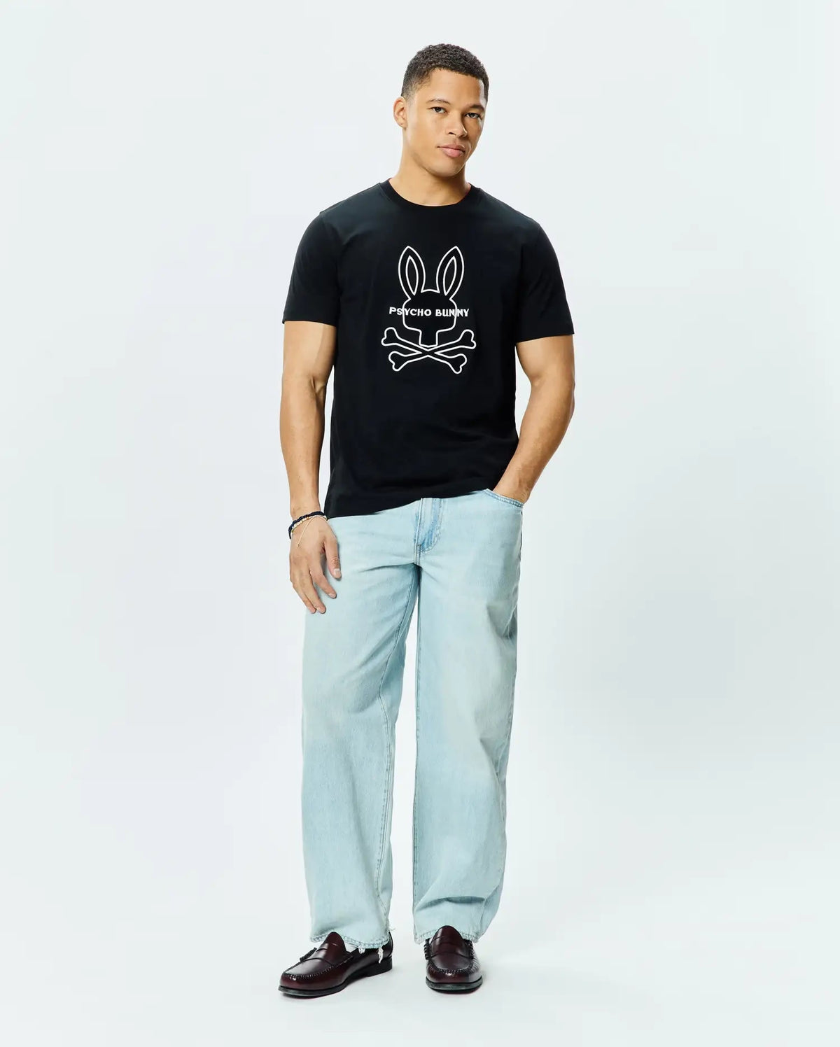 Men's Psycho Bunny Craig Graphic Tee Black