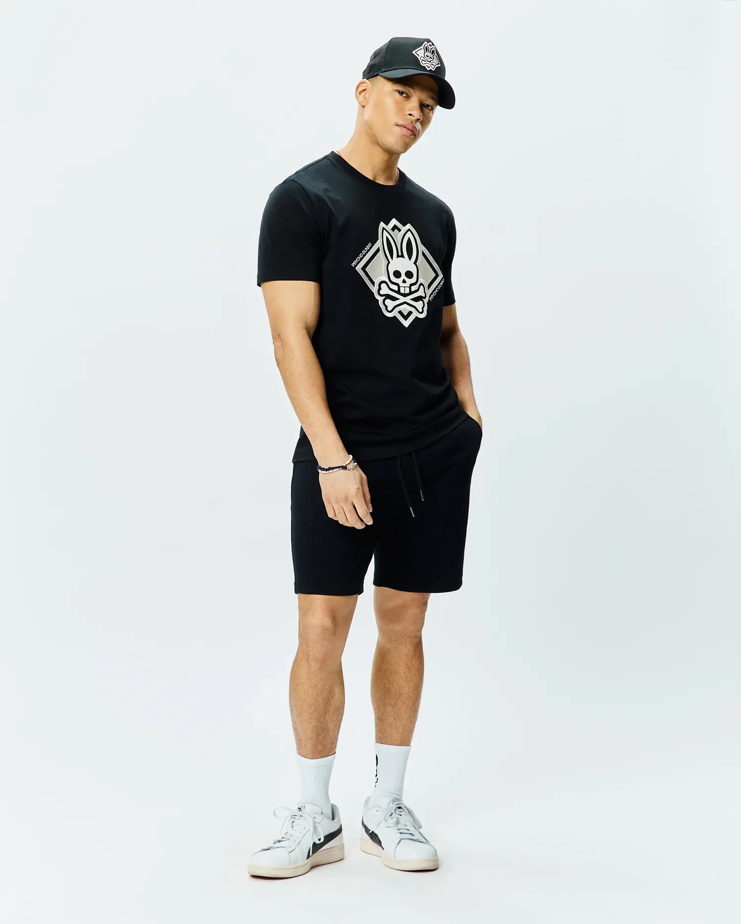 Men's Psycho Bunny Tobias Graphic Tee Black