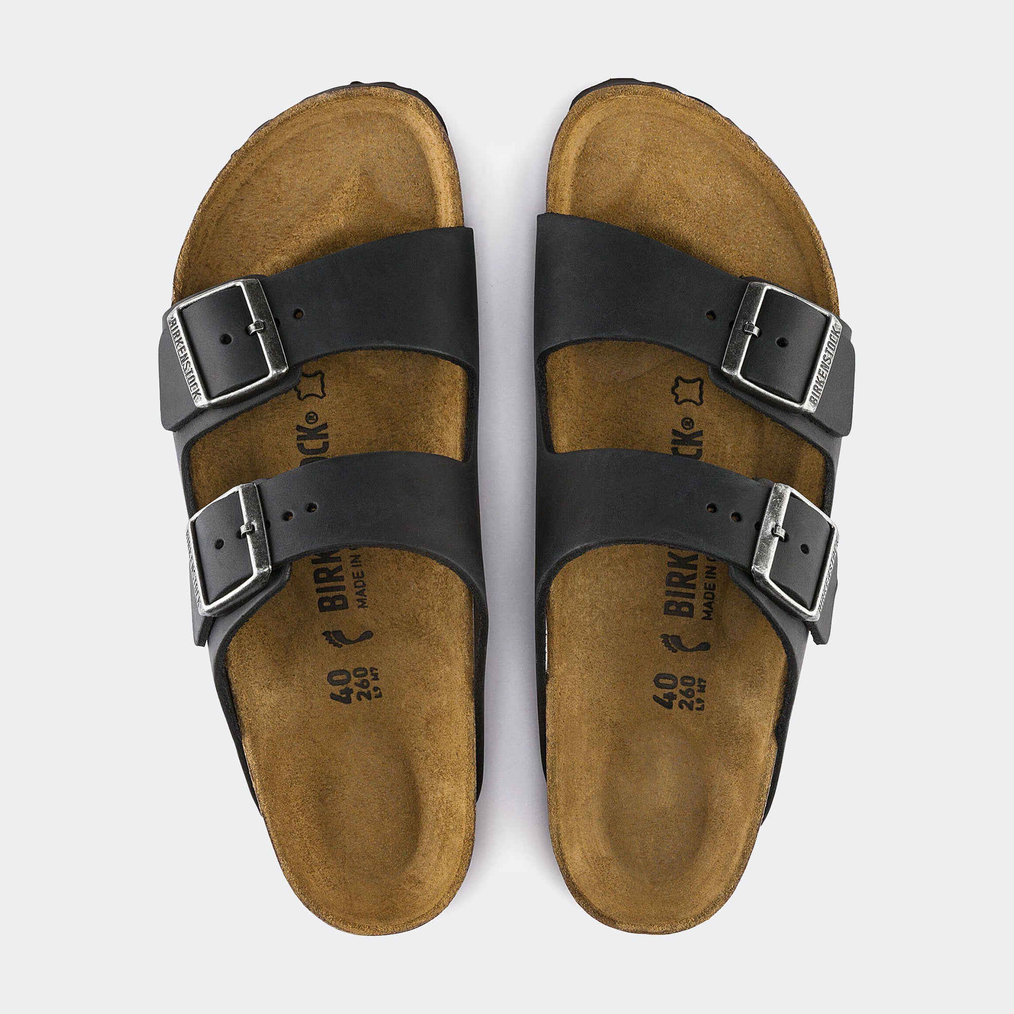 Men's BIRKENSTOCK Arizona Oiled Leather Black