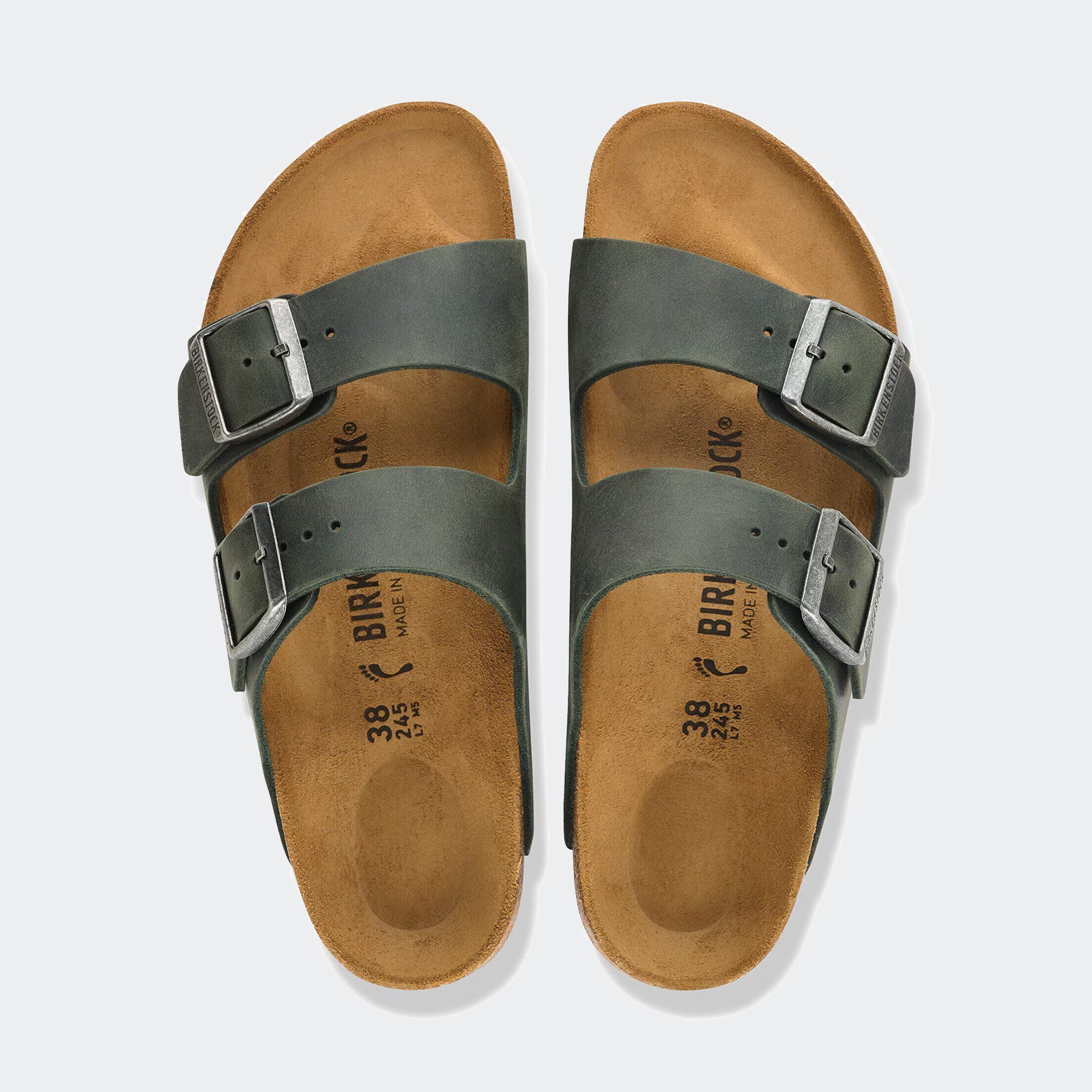 Men's BIRKENSTOCK Arizona Oiled Leather Thyme