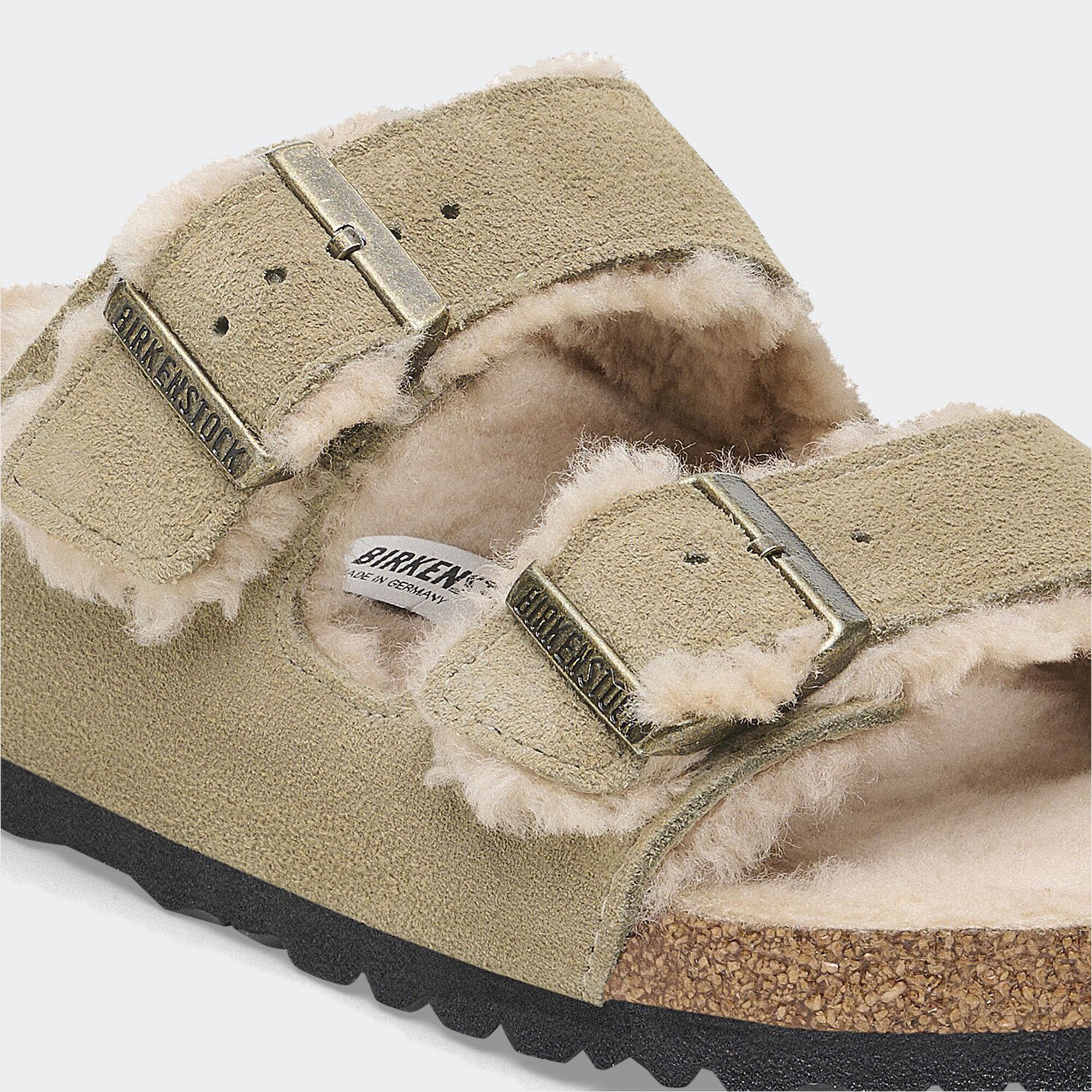 Men's BIRKENSTOCK Arizona Shearling Suede Leather Taupe