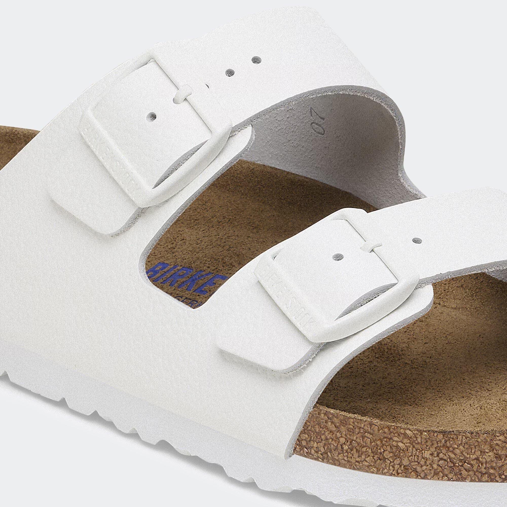 Men's BIRKENSTOCK Arizona Soft Footbed Leather White