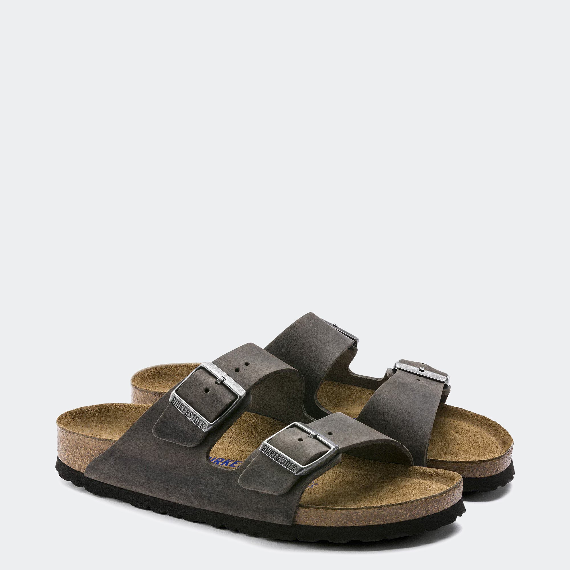 Men's BIRKENSTOCK Arizona Soft Footbed Oiled Leather Iron