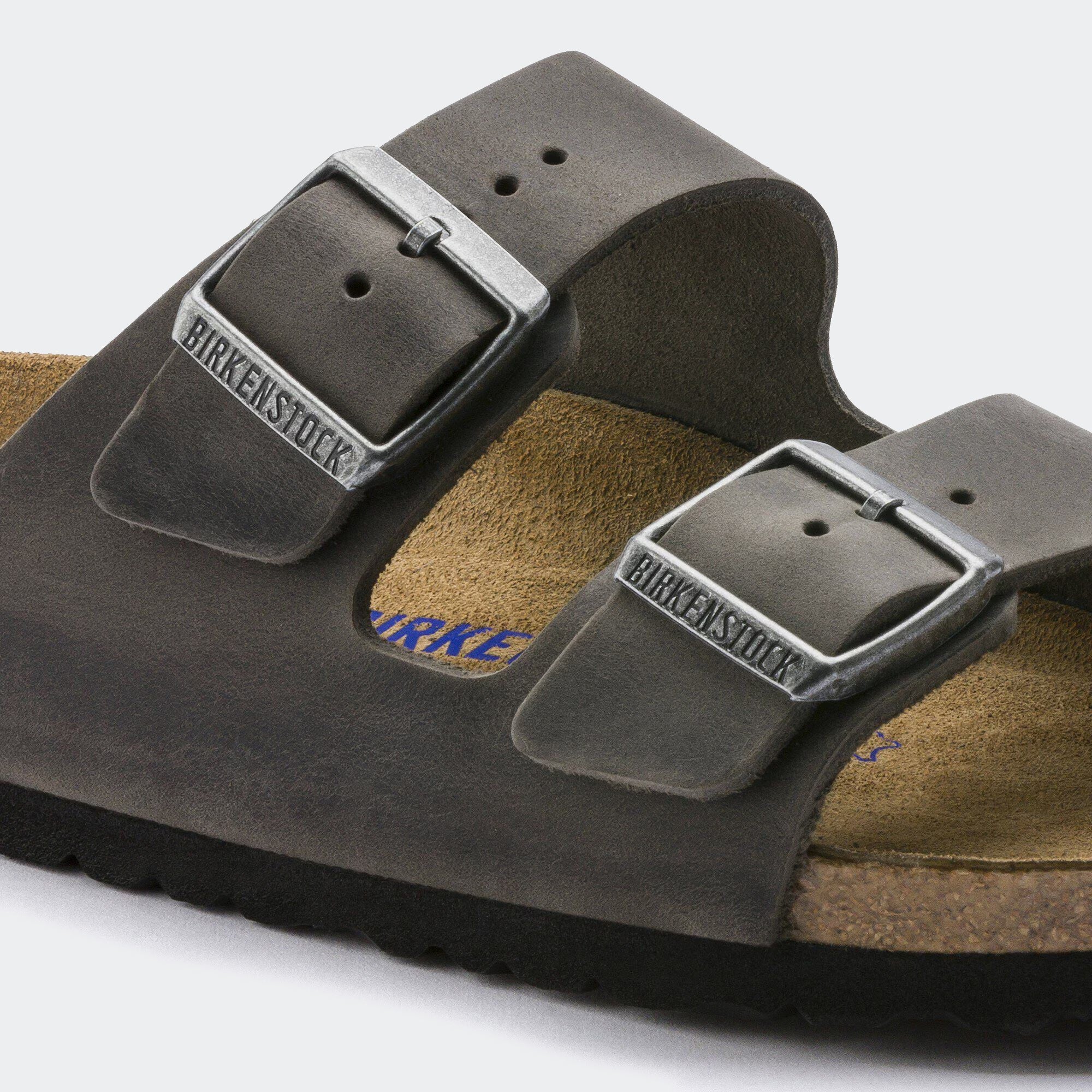 Men's BIRKENSTOCK Arizona Soft Footbed Oiled Leather Iron