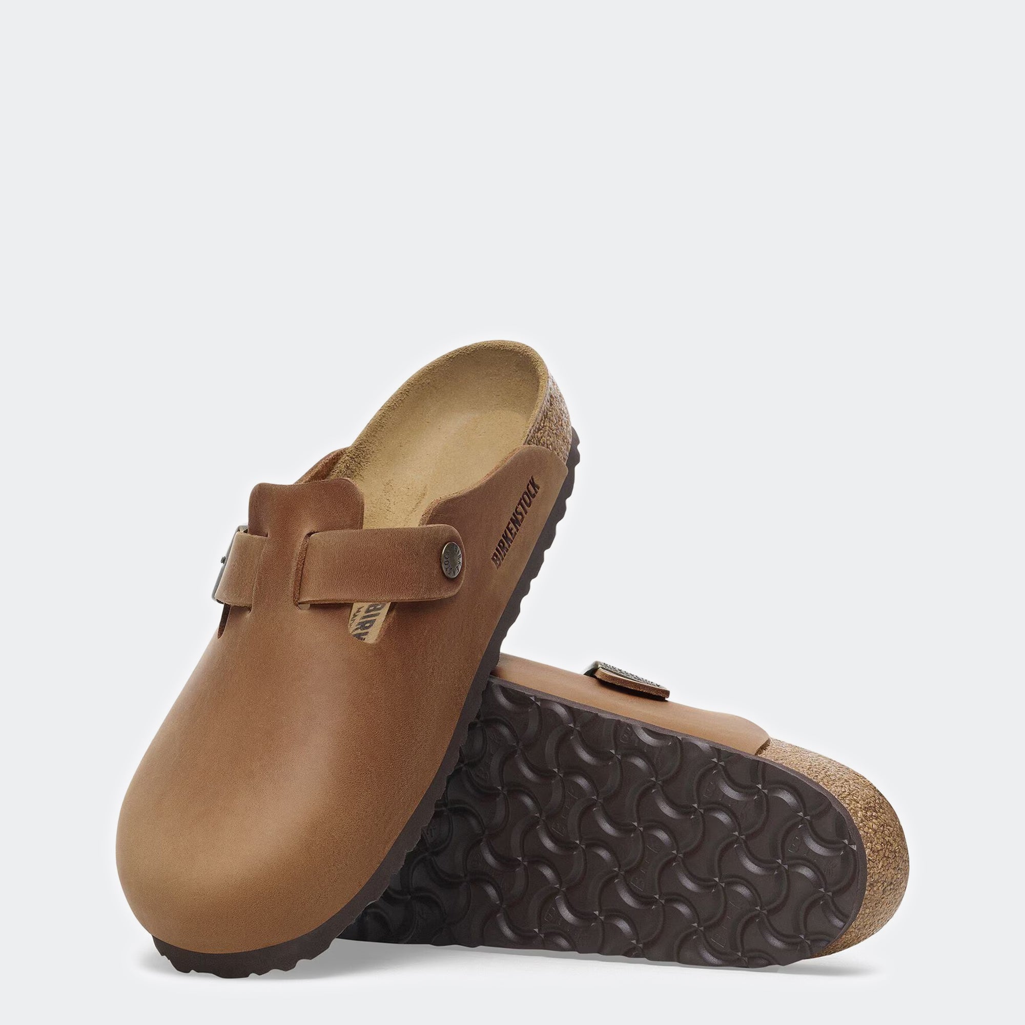 Men's BIRKENSTOCK Boston Oiled Leather Cognac