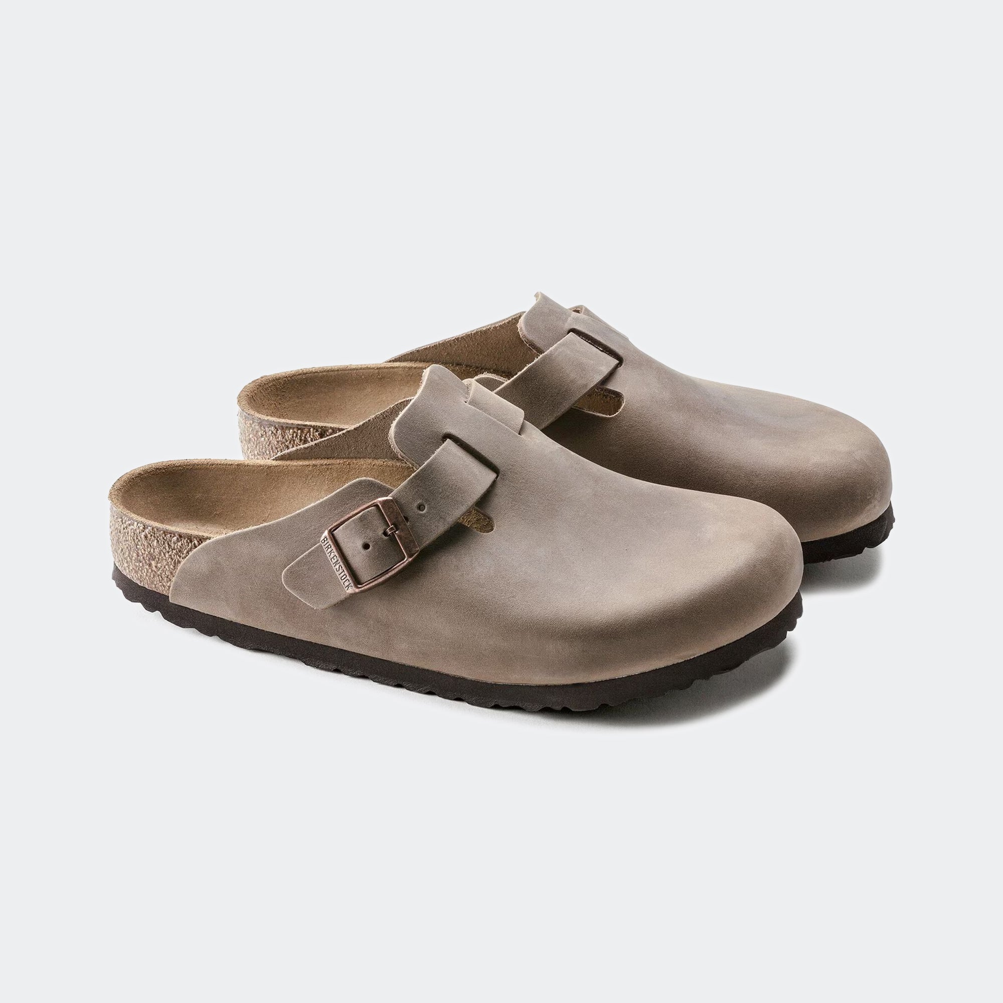 Men's BIRKENSTOCK Boston Oiled Leather Tobacco Brown