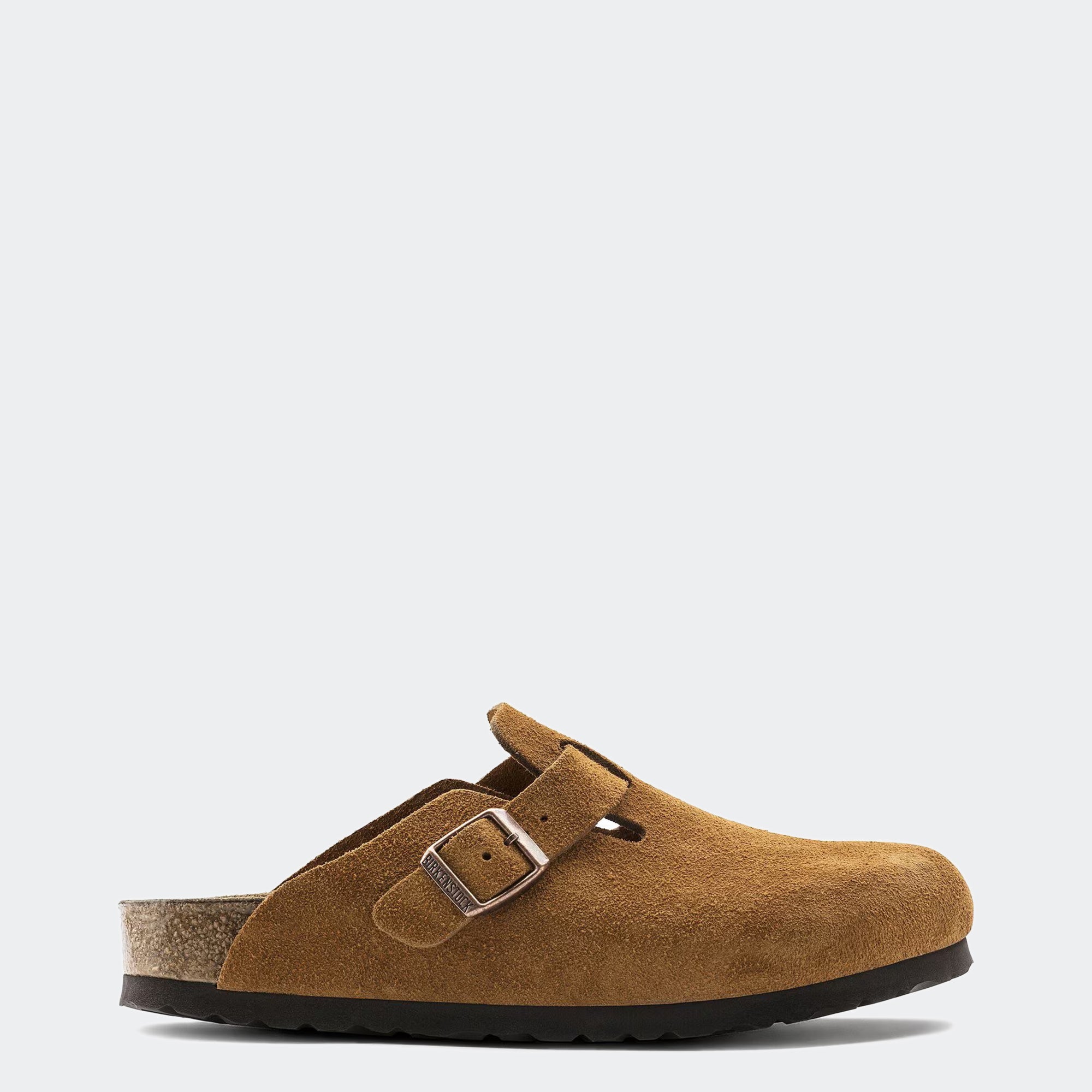 Mens BIRKENSTOCK Boston Soft Footbed Suede Mink Chicago City Sports