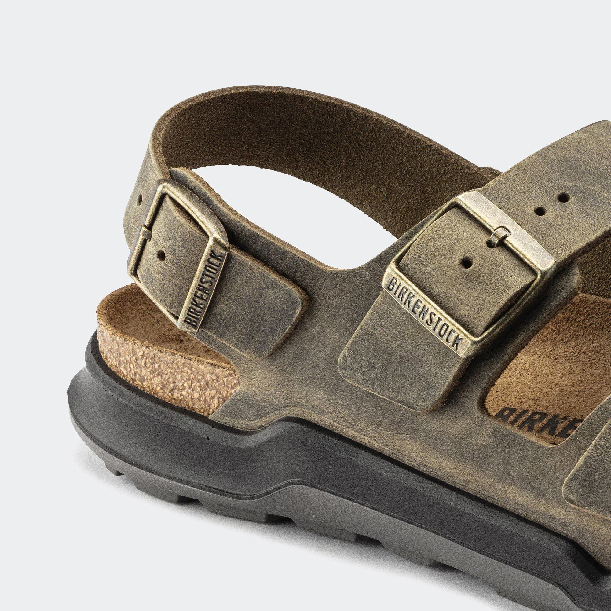 Men's BIRKENSTOCK Milano Crosstown Oiled Leather Faded Khaki