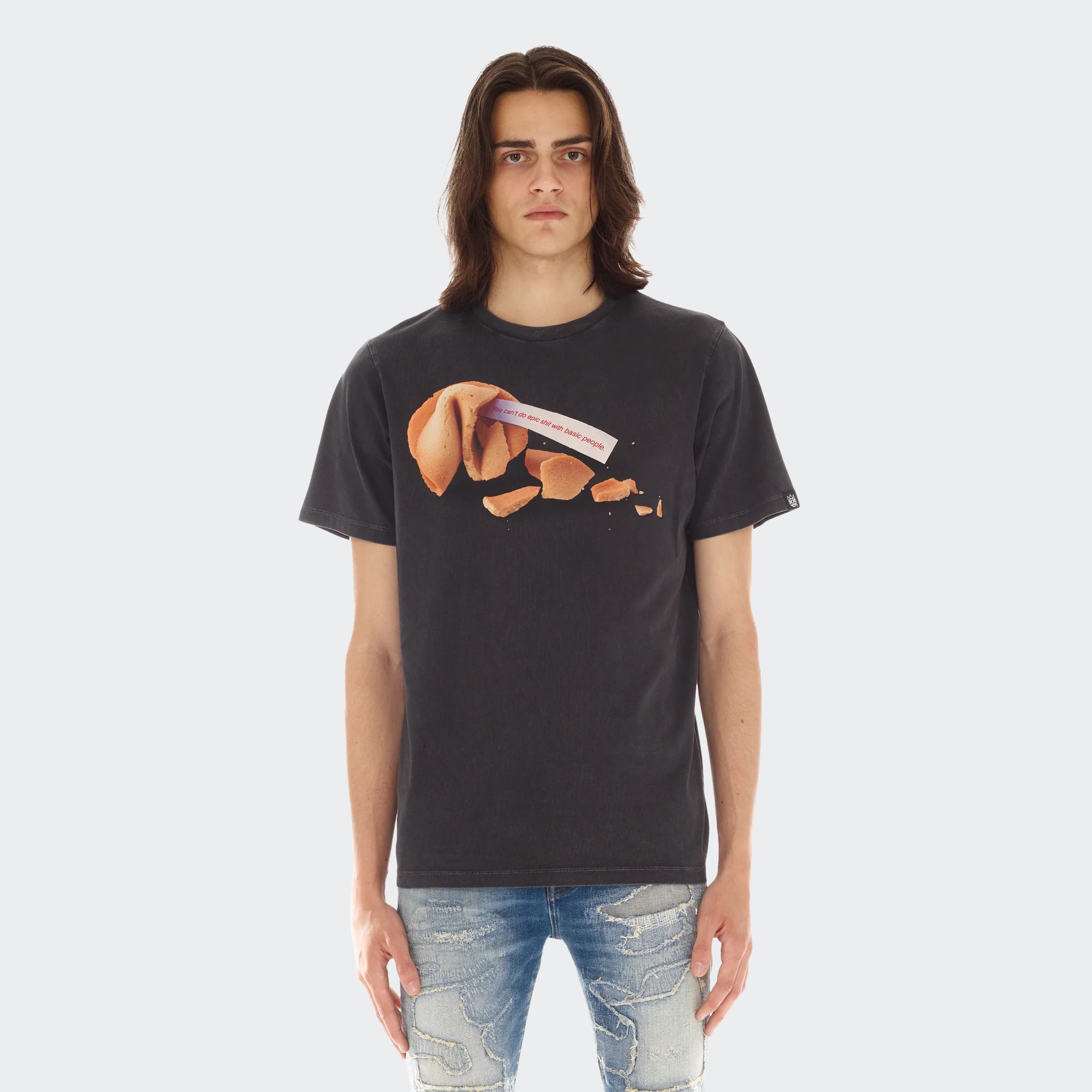 Men's Cult of Individuality Fortune Tee Vintage Charcoal