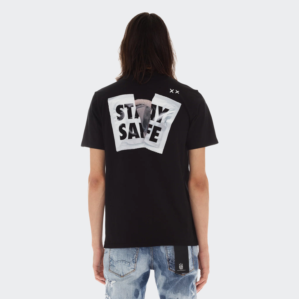 Men's Cult of Individuality Stay Safe Tee Black