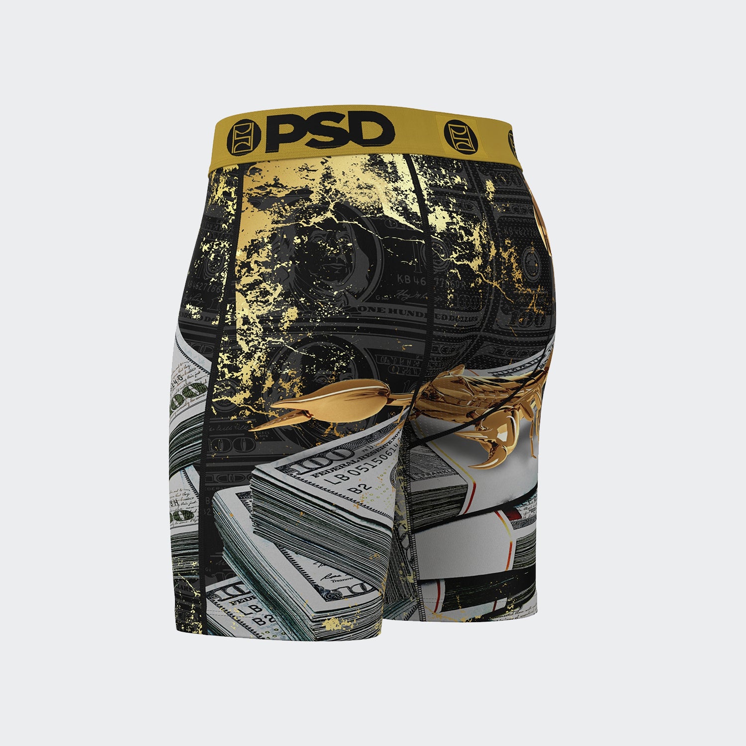 Men's PSD Gold Scorpion Boxer Briefs